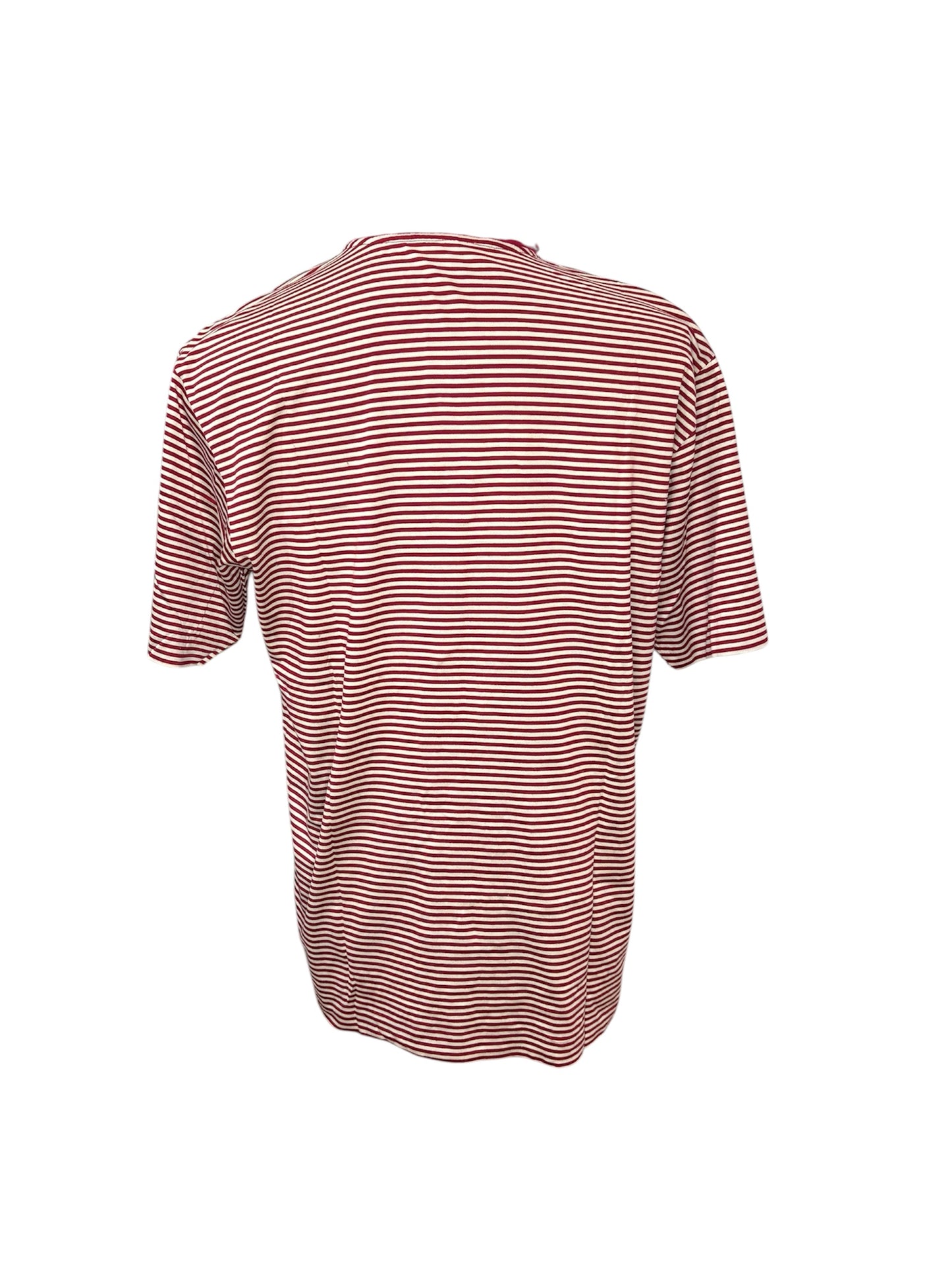 Polo a Righe Rossa e Bianca -M-