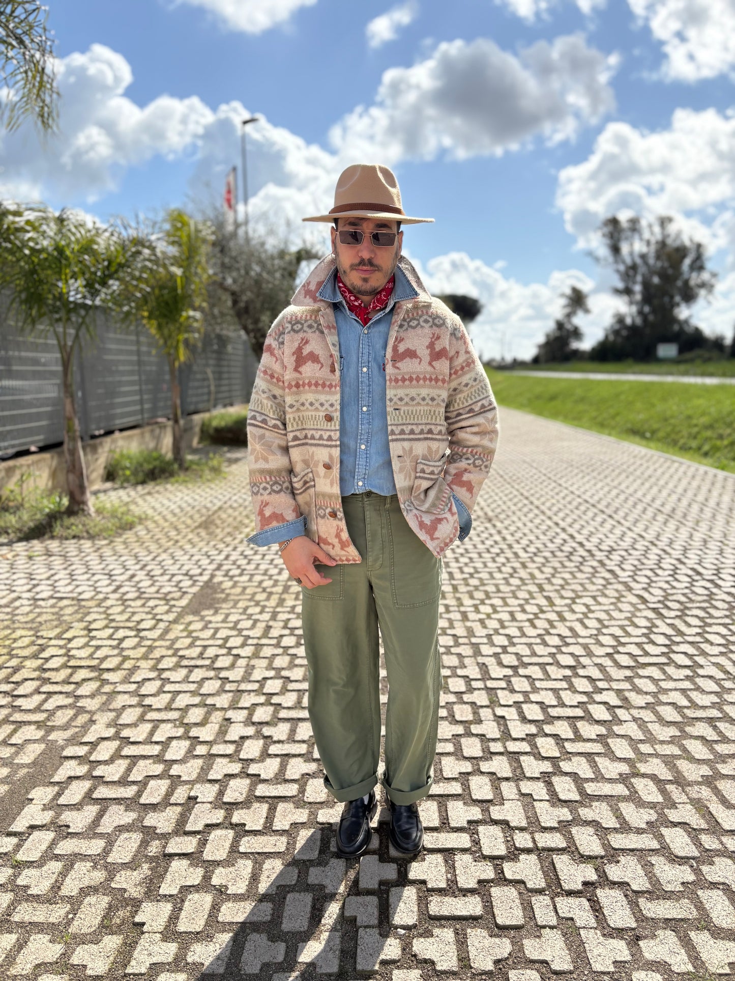 Giubbino Azteco 70/80 Vintage -S/M-