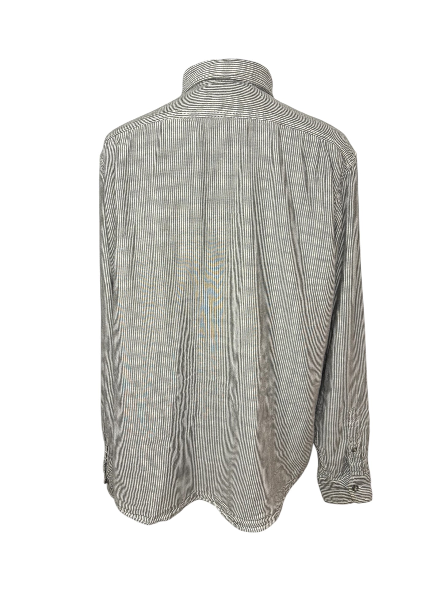 Camicia a Righe 80/90 Vintage -XL-