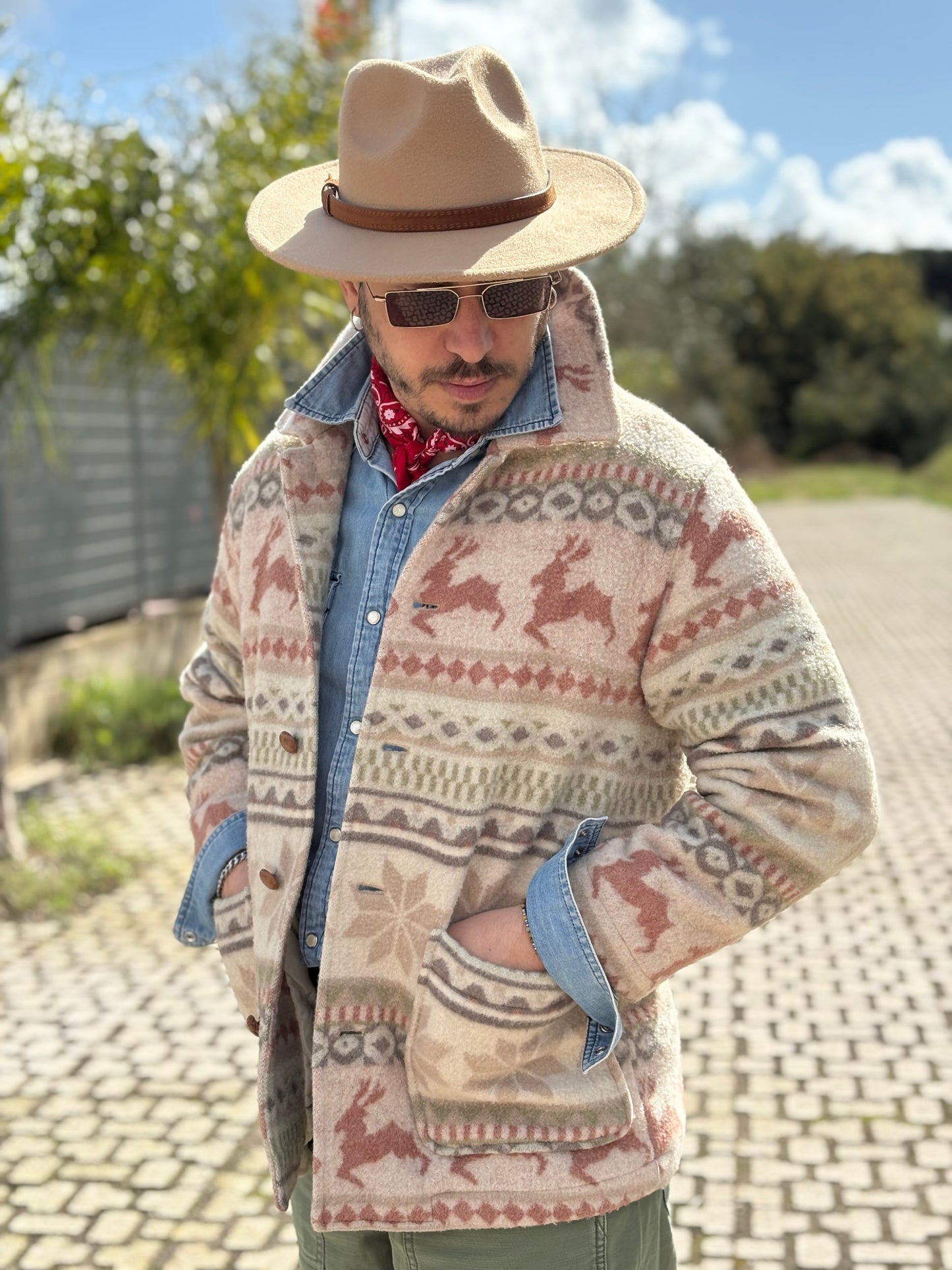 Giubbino Azteco 70/80 Vintage -S/M-
