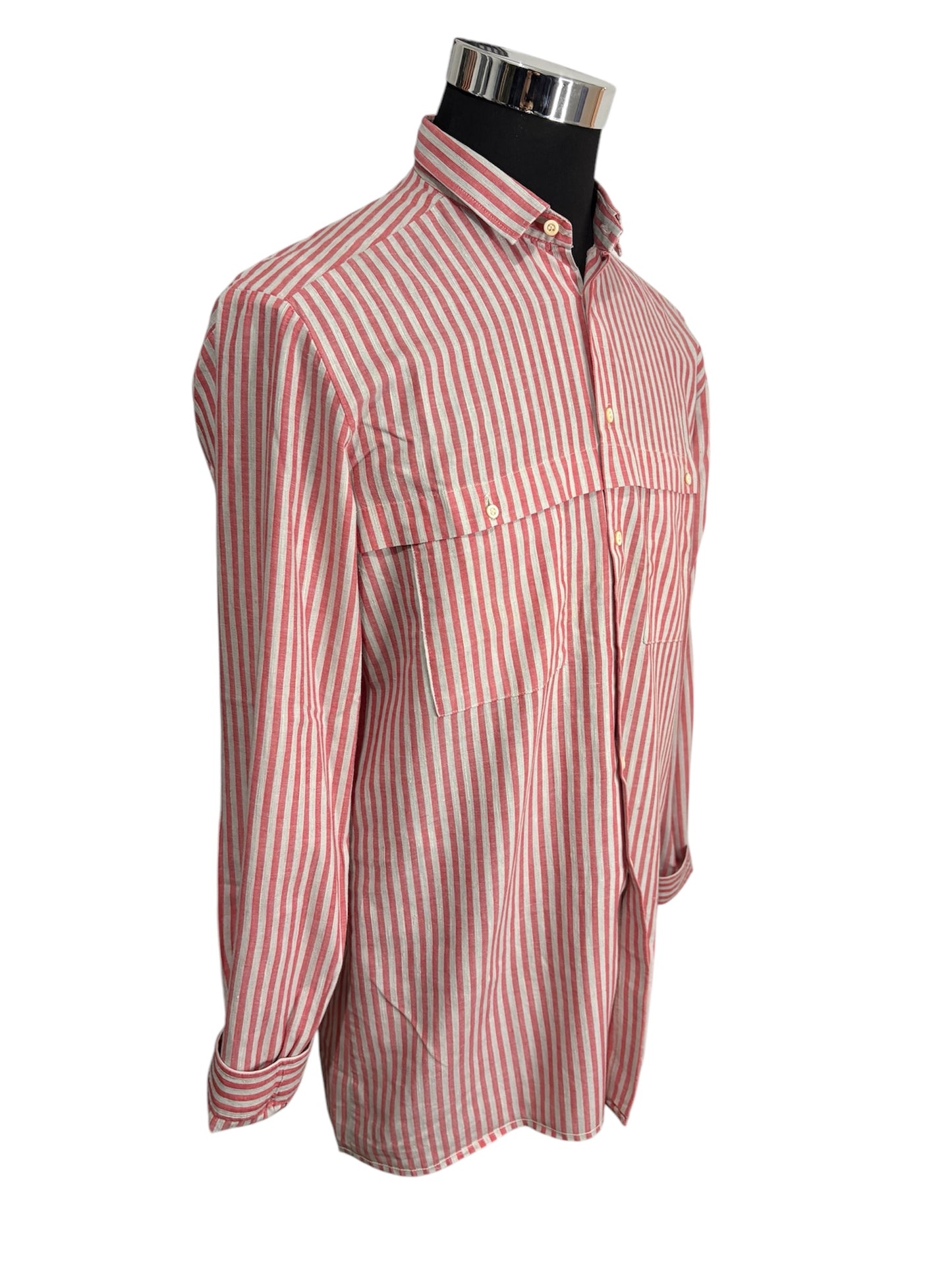 Camicia a Righe 80/90 Vintage -M-