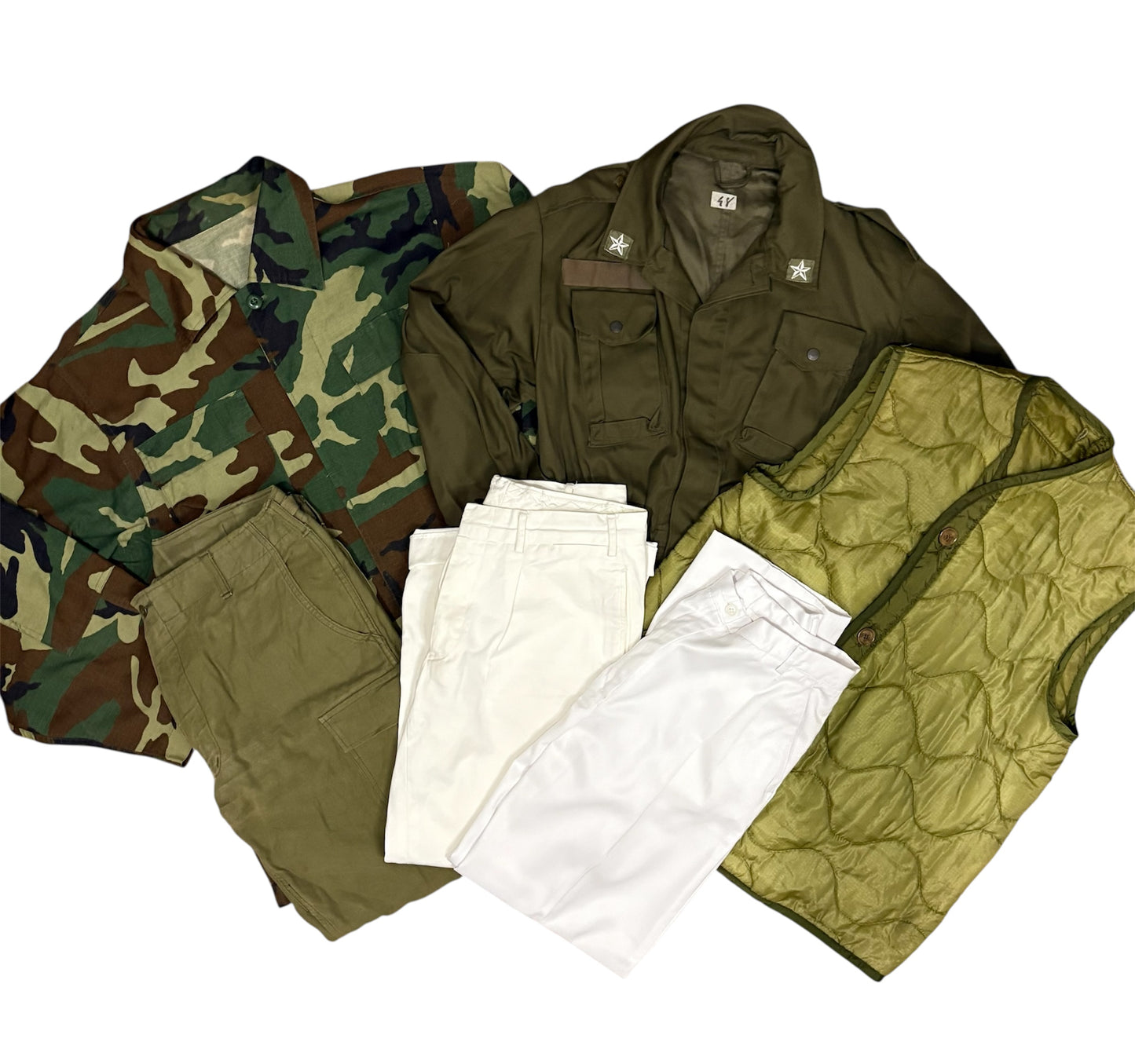 MILITARY BOX - 6 CAPI ORIGINALI MILITARY VINTAGE