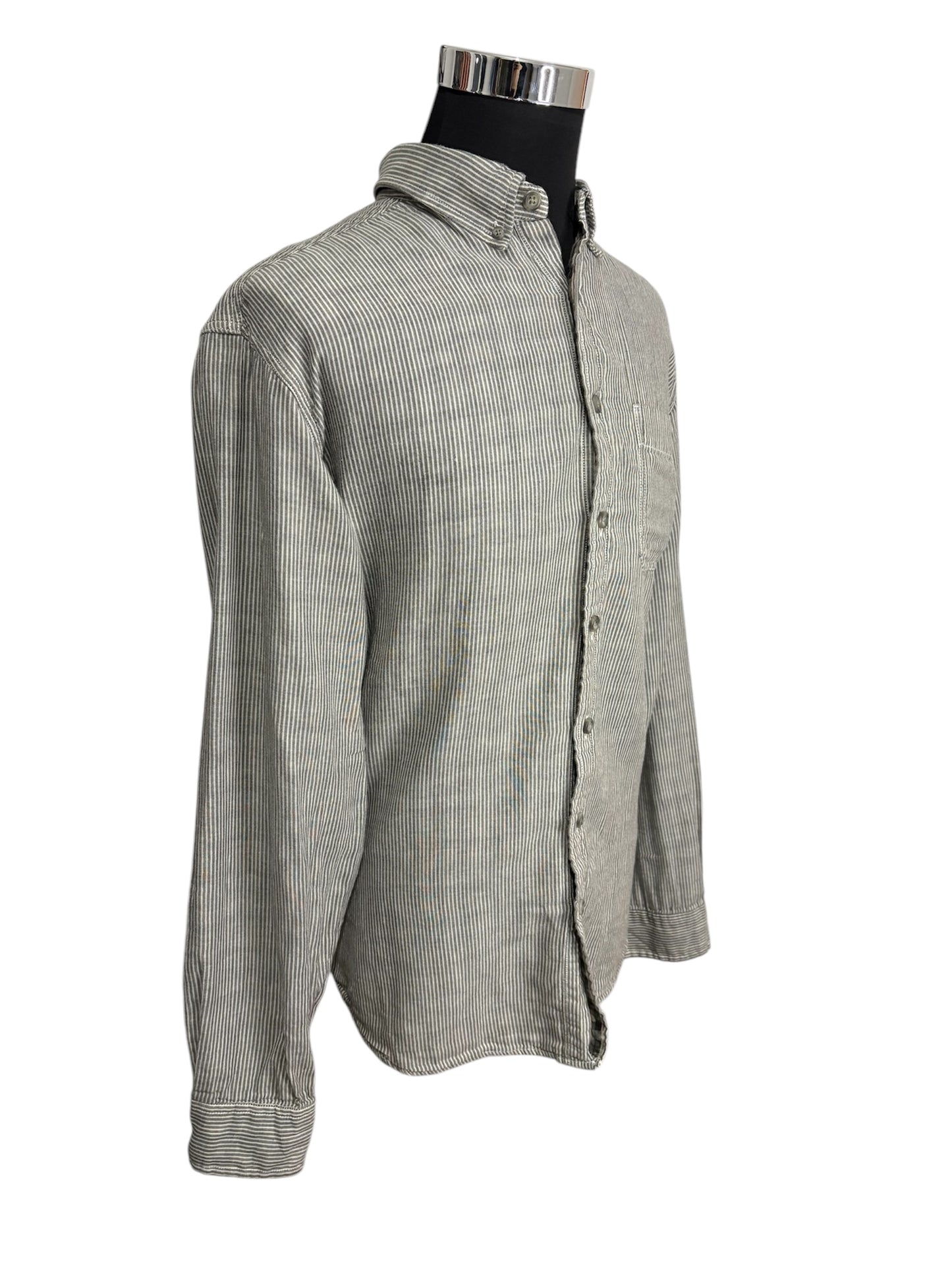 Camicia a Righe 80/90 Vintage -XL-