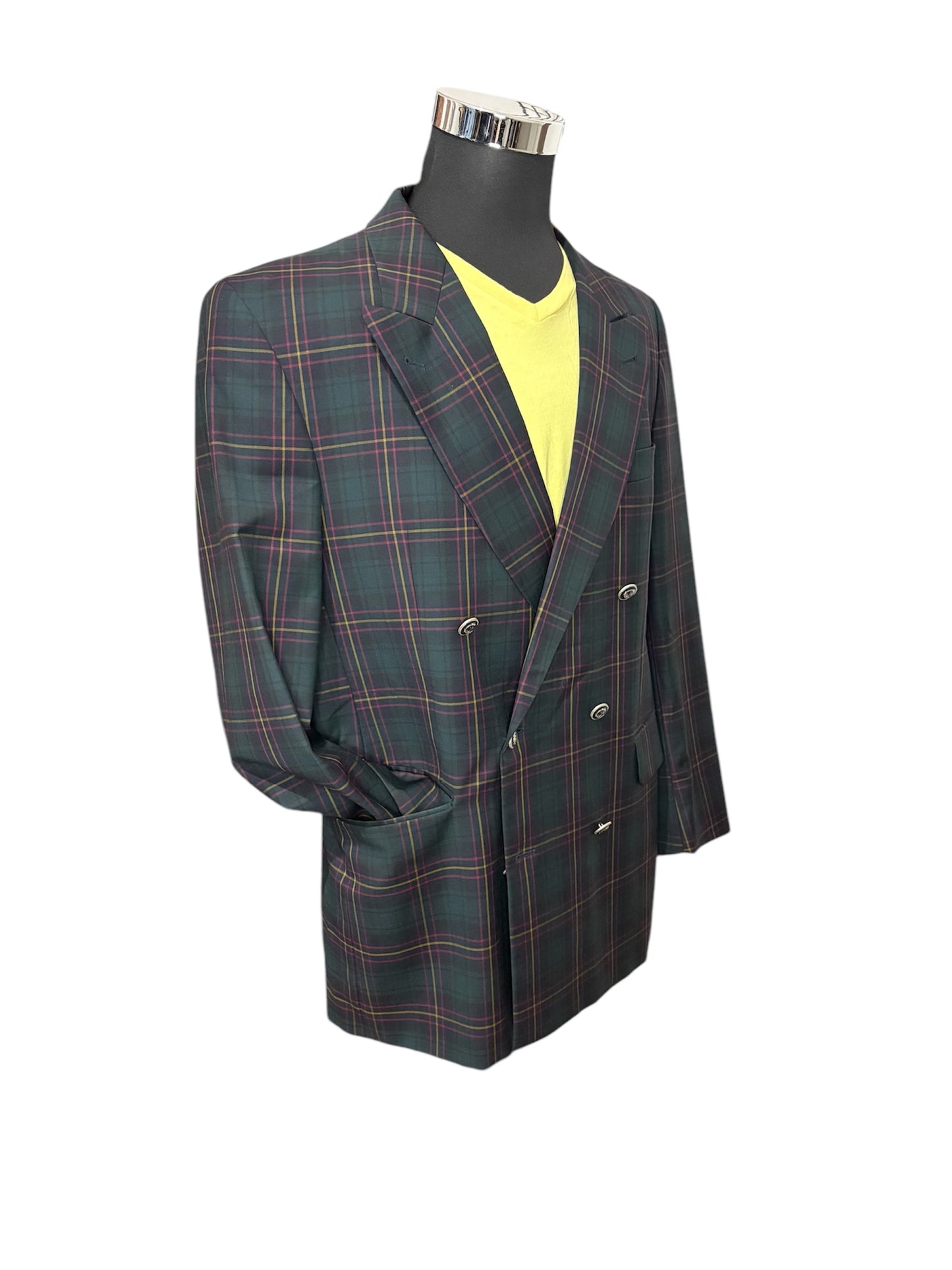 Giacca Doppiopetto Blackwatch Quadri 80/90 -L-
