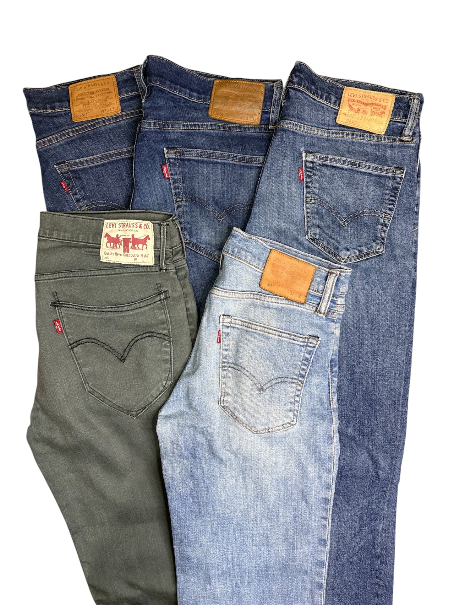 JEANS LEVI’S BOX - 5 JEANS LEVI’S ORIGINALI VINTAGE