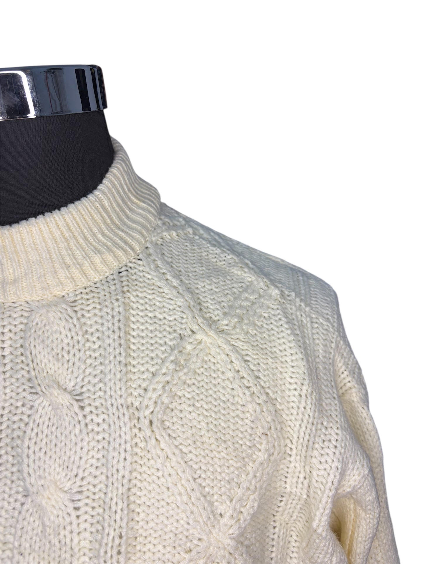 Maglione in Lana Fisherman Aran - M -