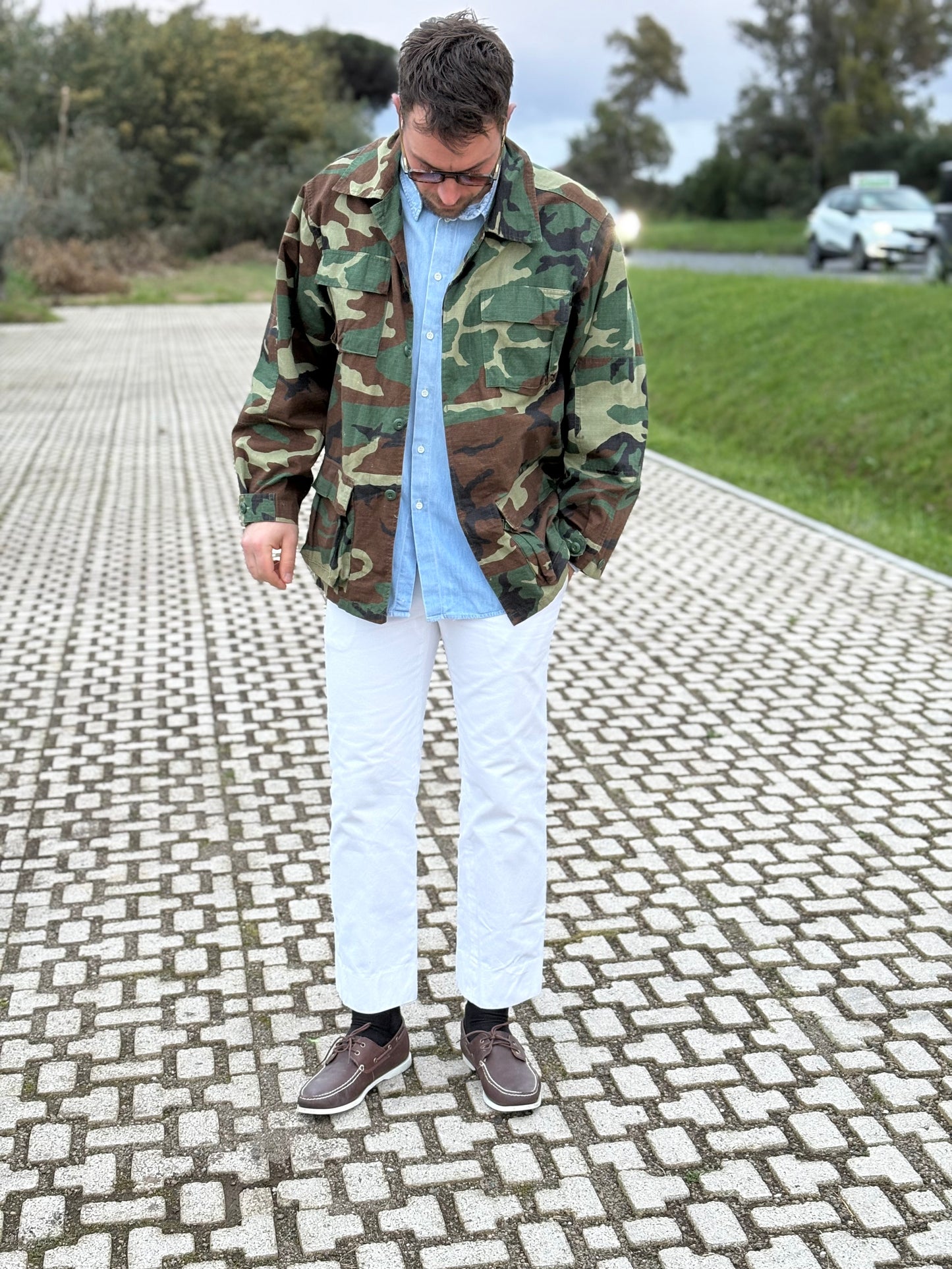 Giacca Deadstock Woodland U.S. Army -L/XL-