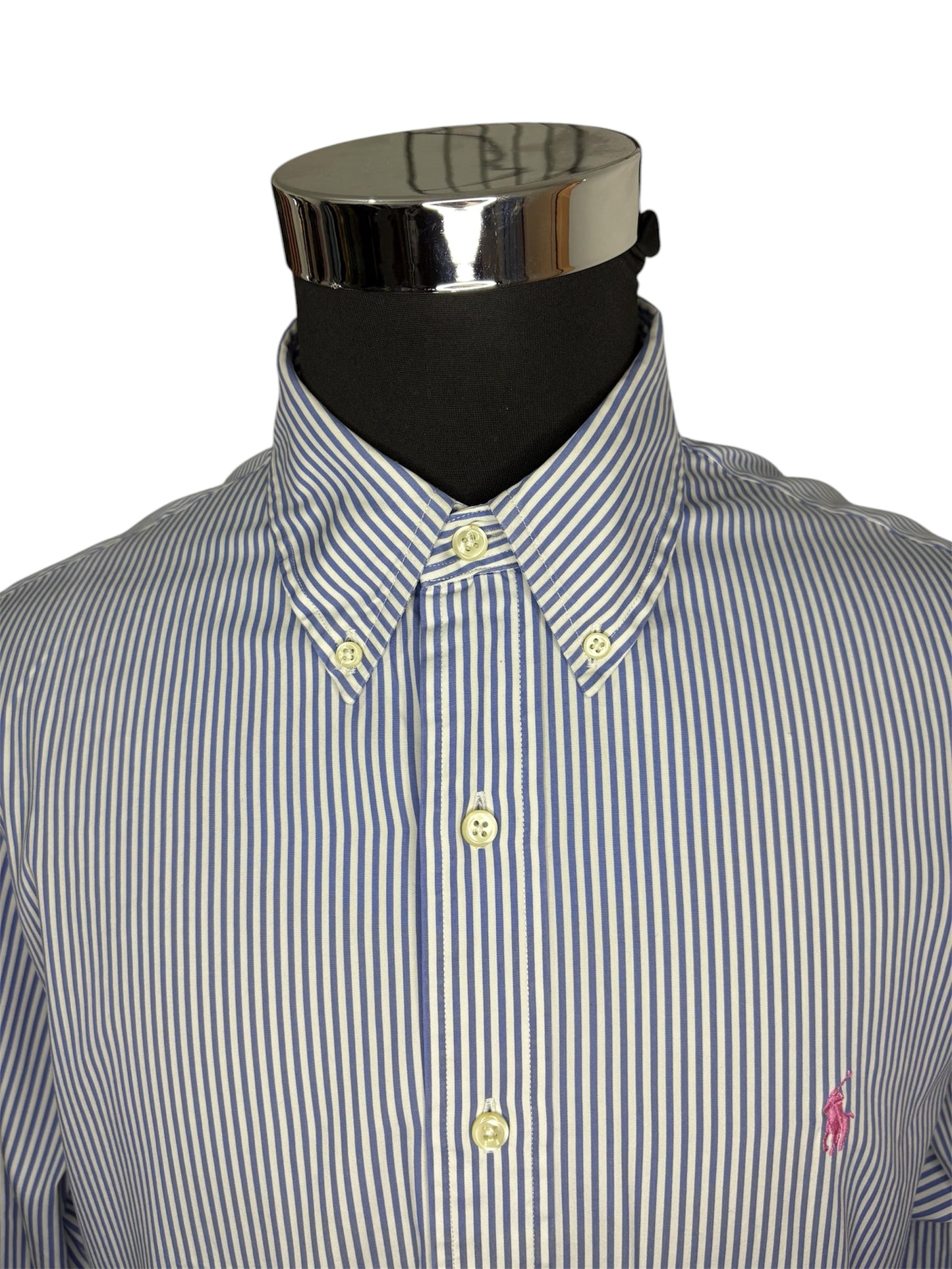 Camicia Ralph Lauren a Righe 80/90 -XL-