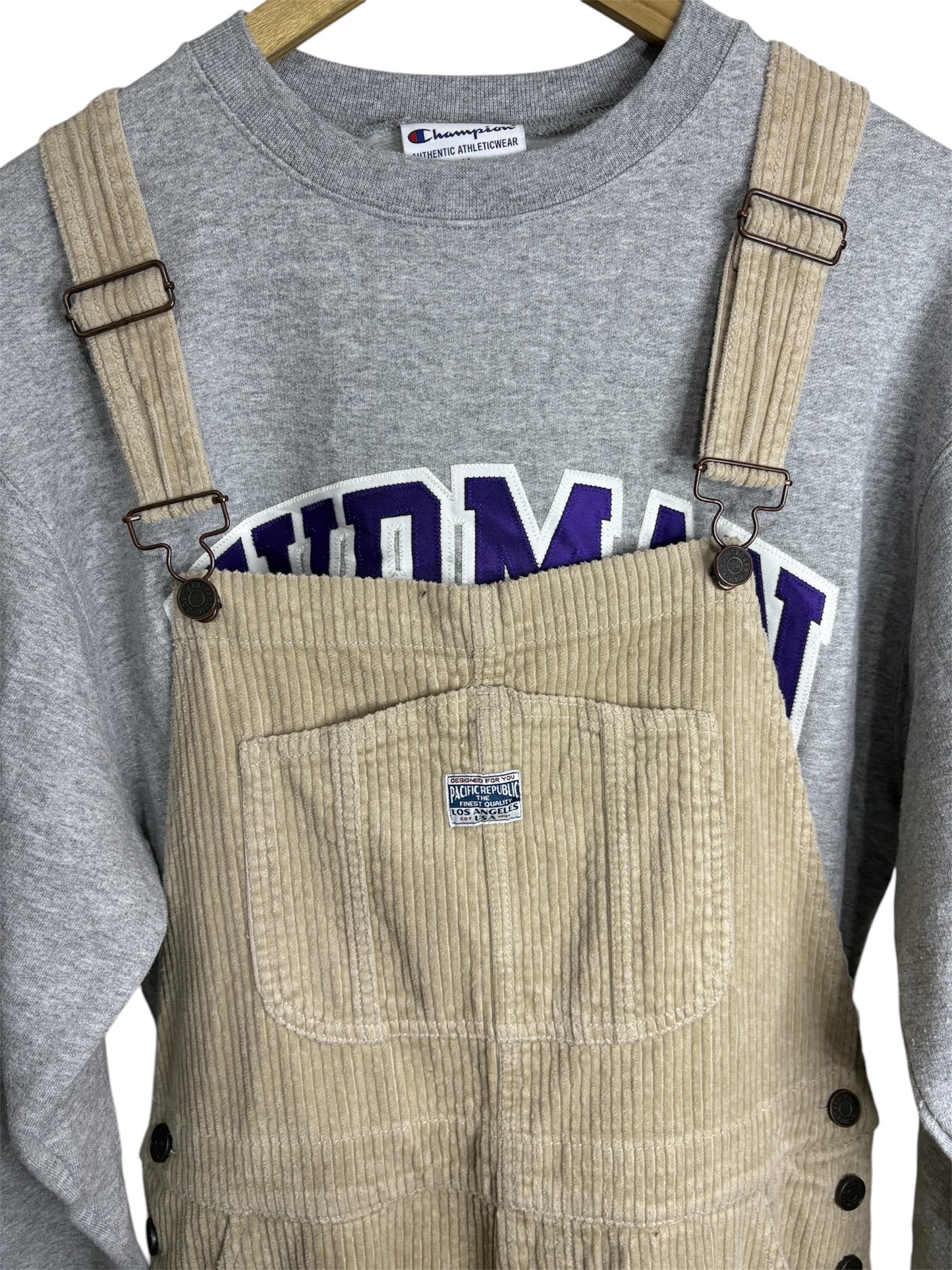 Salopette a Costine Velluto 80/90 Vintage -L/XL-