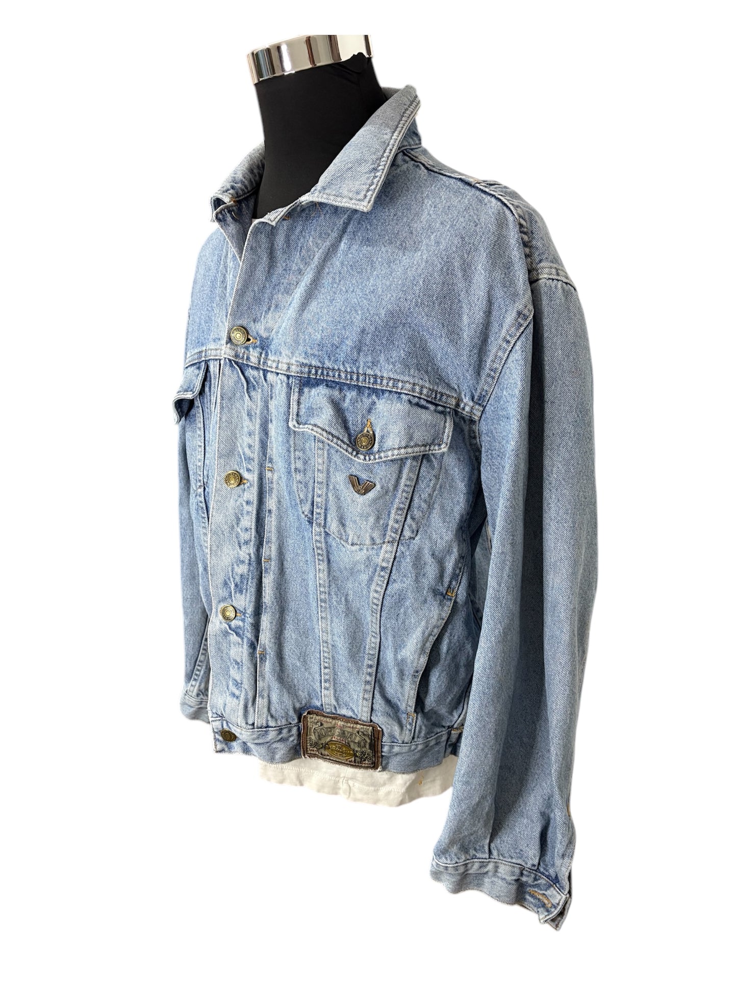 Giubbino Jeans 80/90 Vintage -L-