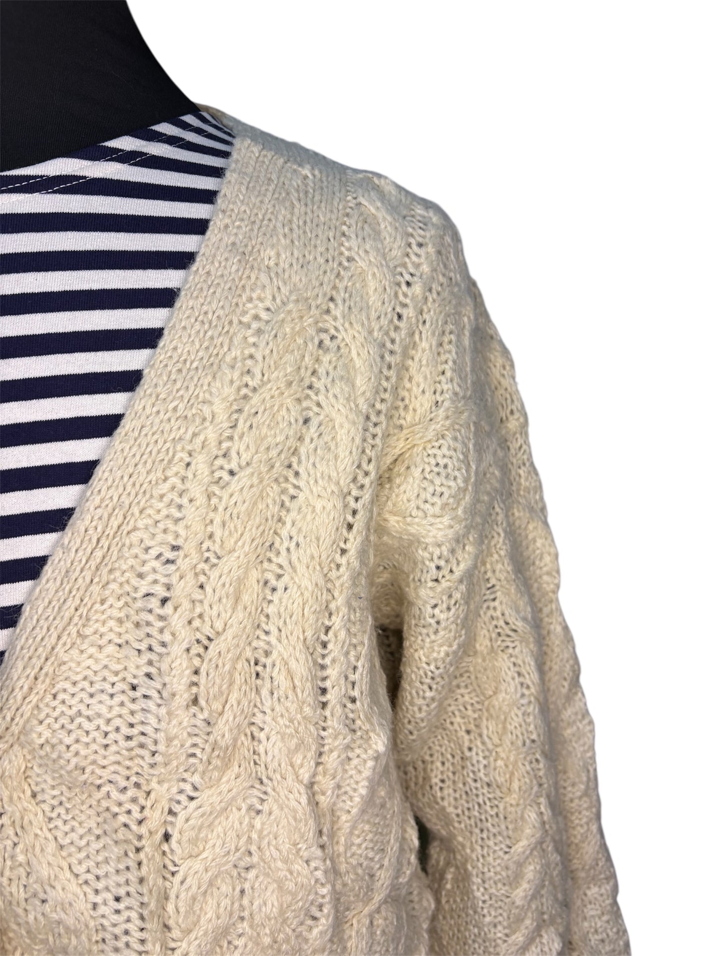 Cardigan in Lana Fisherman Aran - M/L -