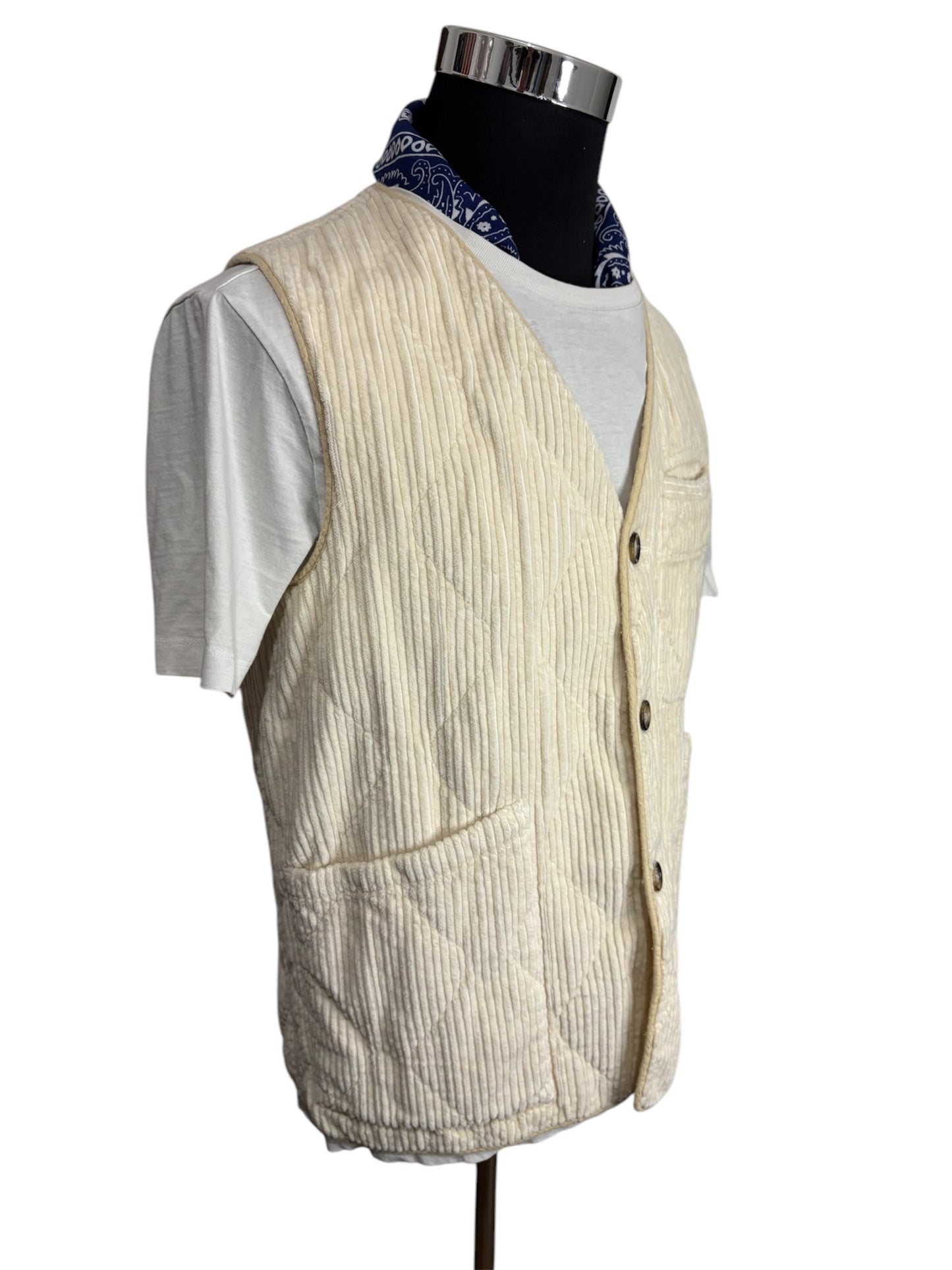 Gilet a Costine Velluto 80/90 Vintage -S/M-