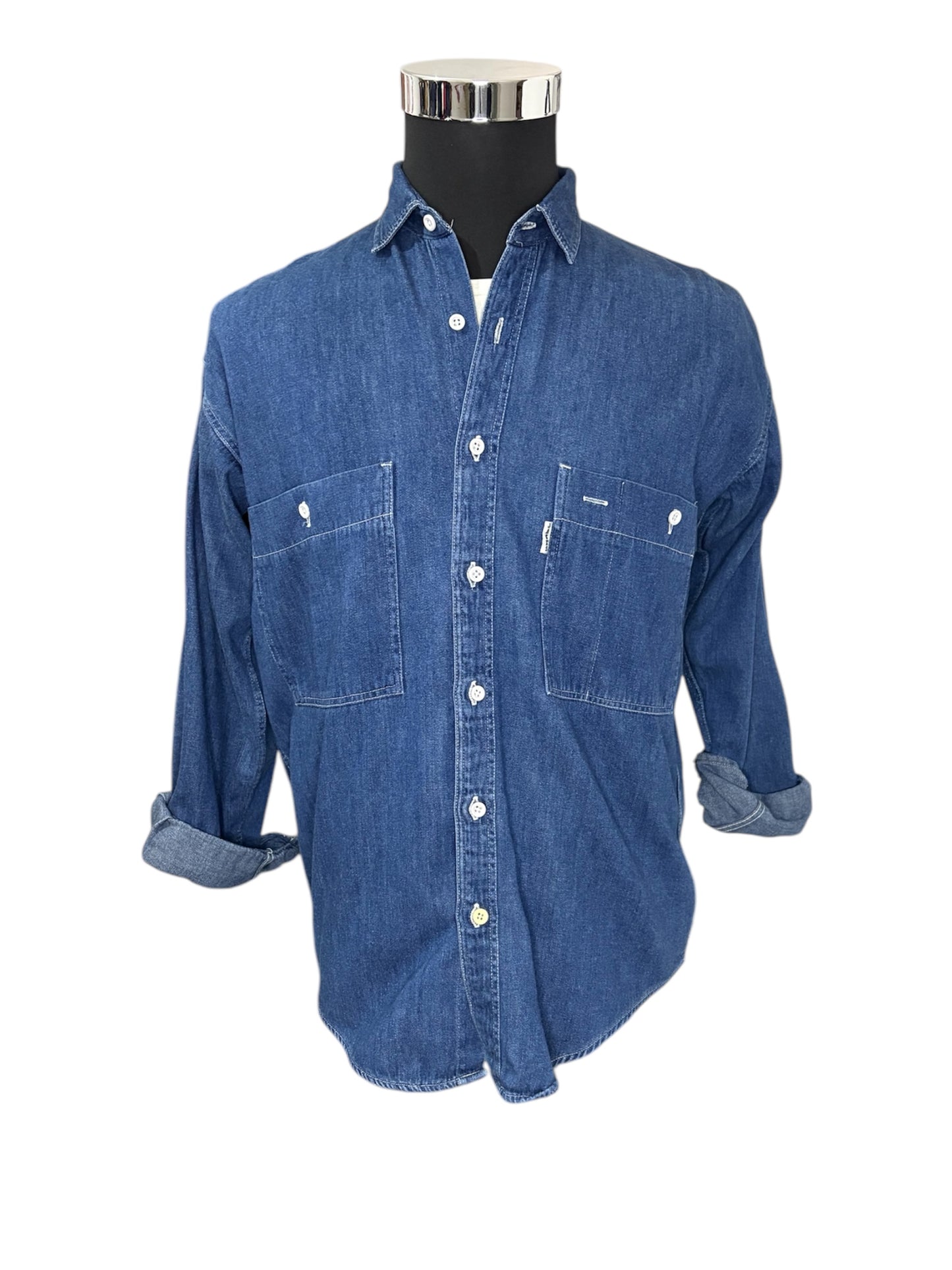 Camicia Jeans 80/90 Vintage -L-