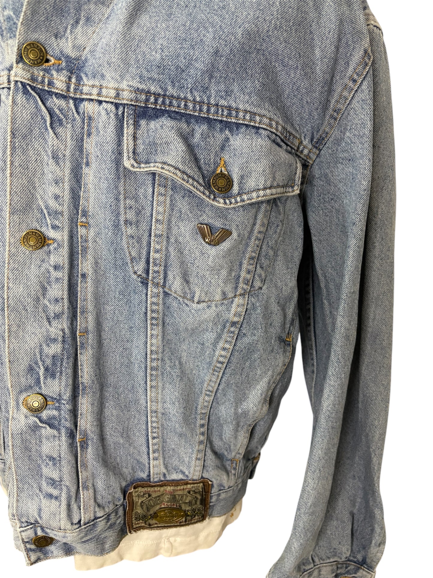 Giubbino Jeans 80/90 Vintage -L-