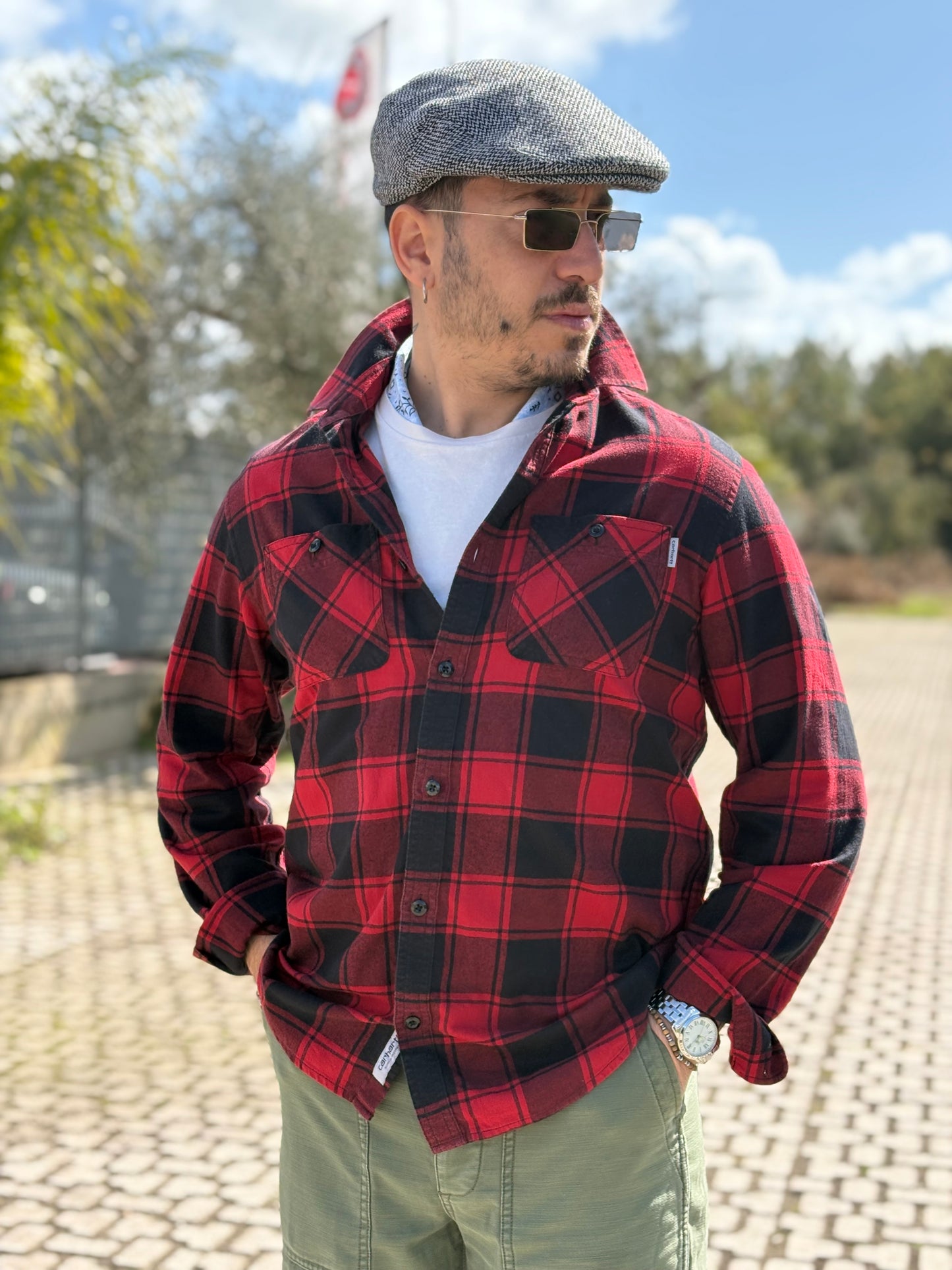 Camicia Carhartt a Quadri Boscaiolo 80/90 -L-