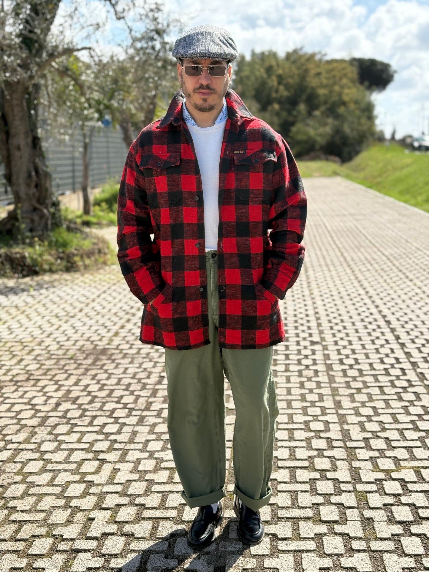 Camicione Overshirt Boscaiolo 80/90 Vintage -M/L-