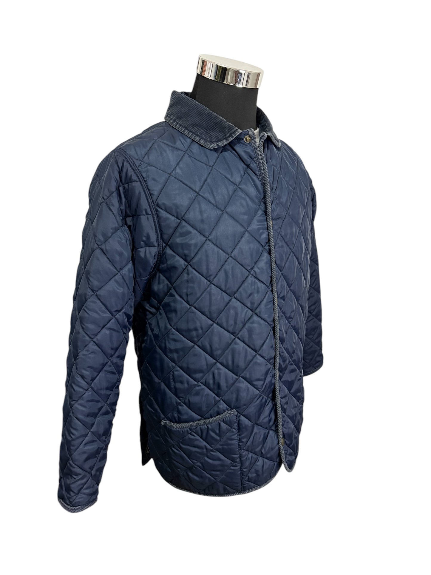 Giacca Trapuntata con Colletto a Costine in Velluto 80/90 -S-