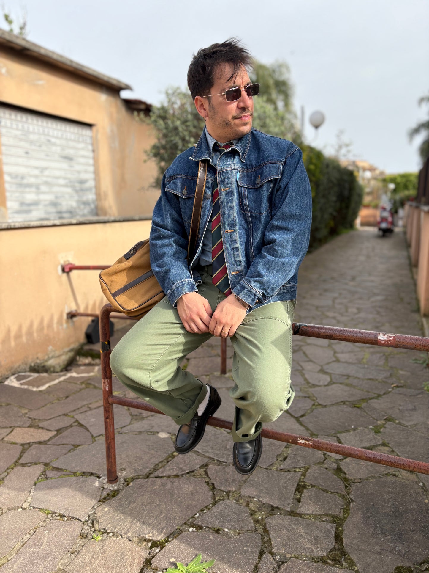 Giubbino Jeans 80/90 Vintage -M-