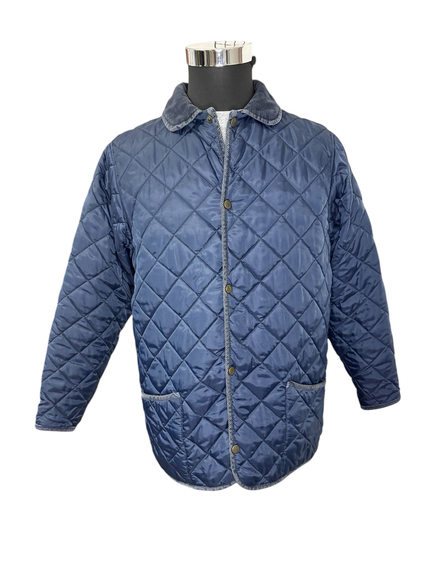 Giacca Trapuntata con Colletto a Costine in Velluto 80/90 -S-