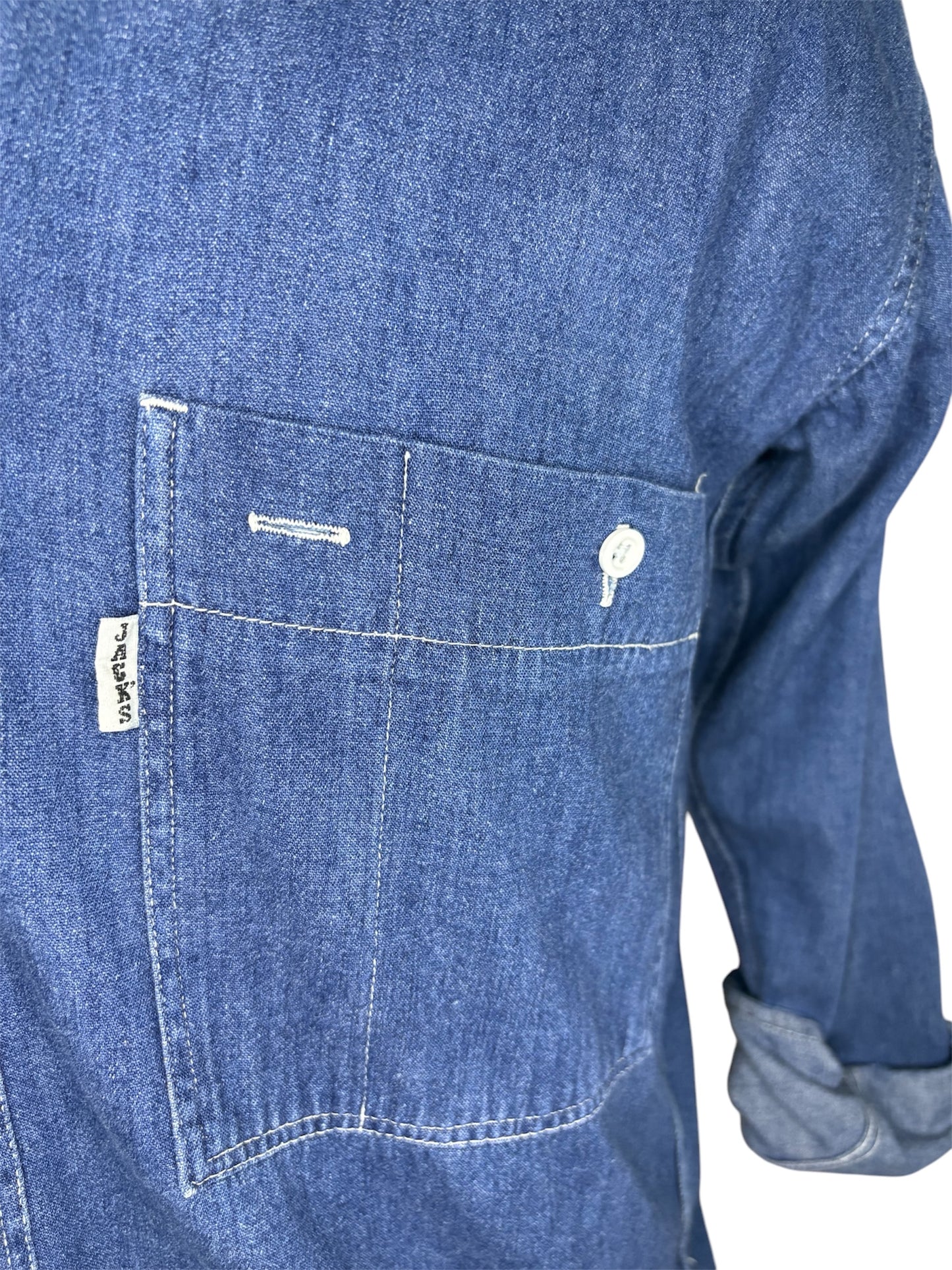 Camicia Jeans 80/90 Vintage -L-