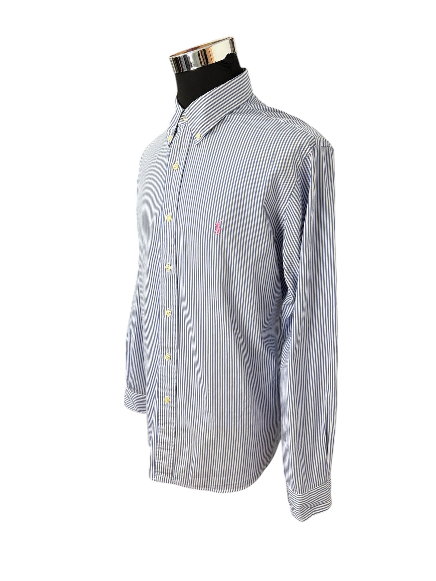 Camicia Ralph Lauren a Righe 80/90 -XL-