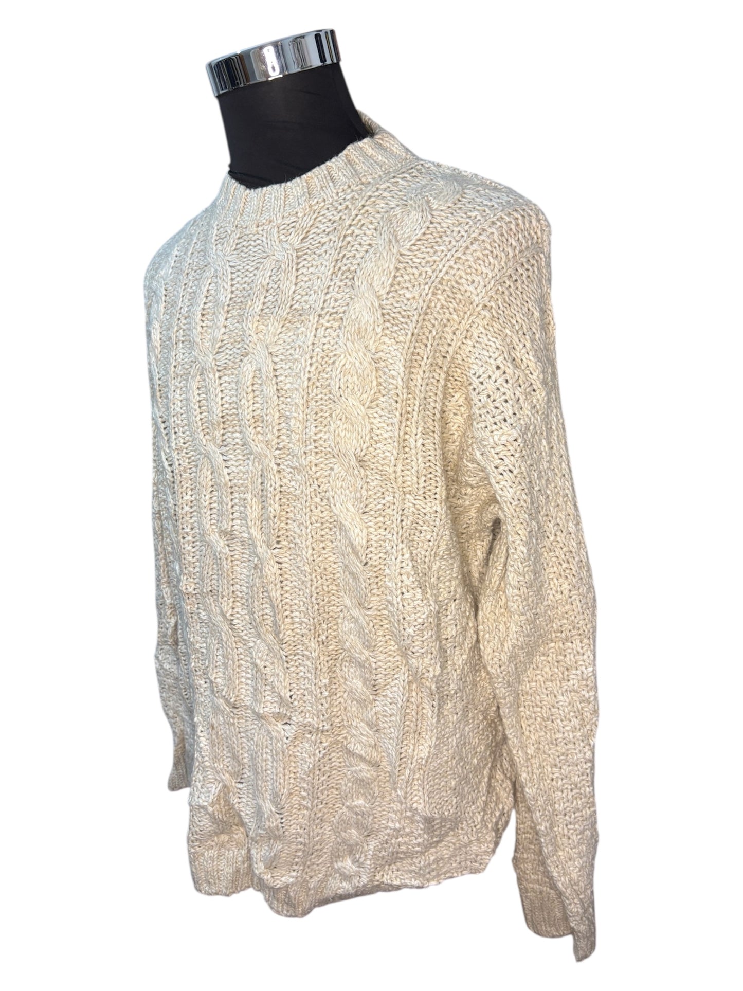 Maglione in Lana Fisherman Aran - L/XL -