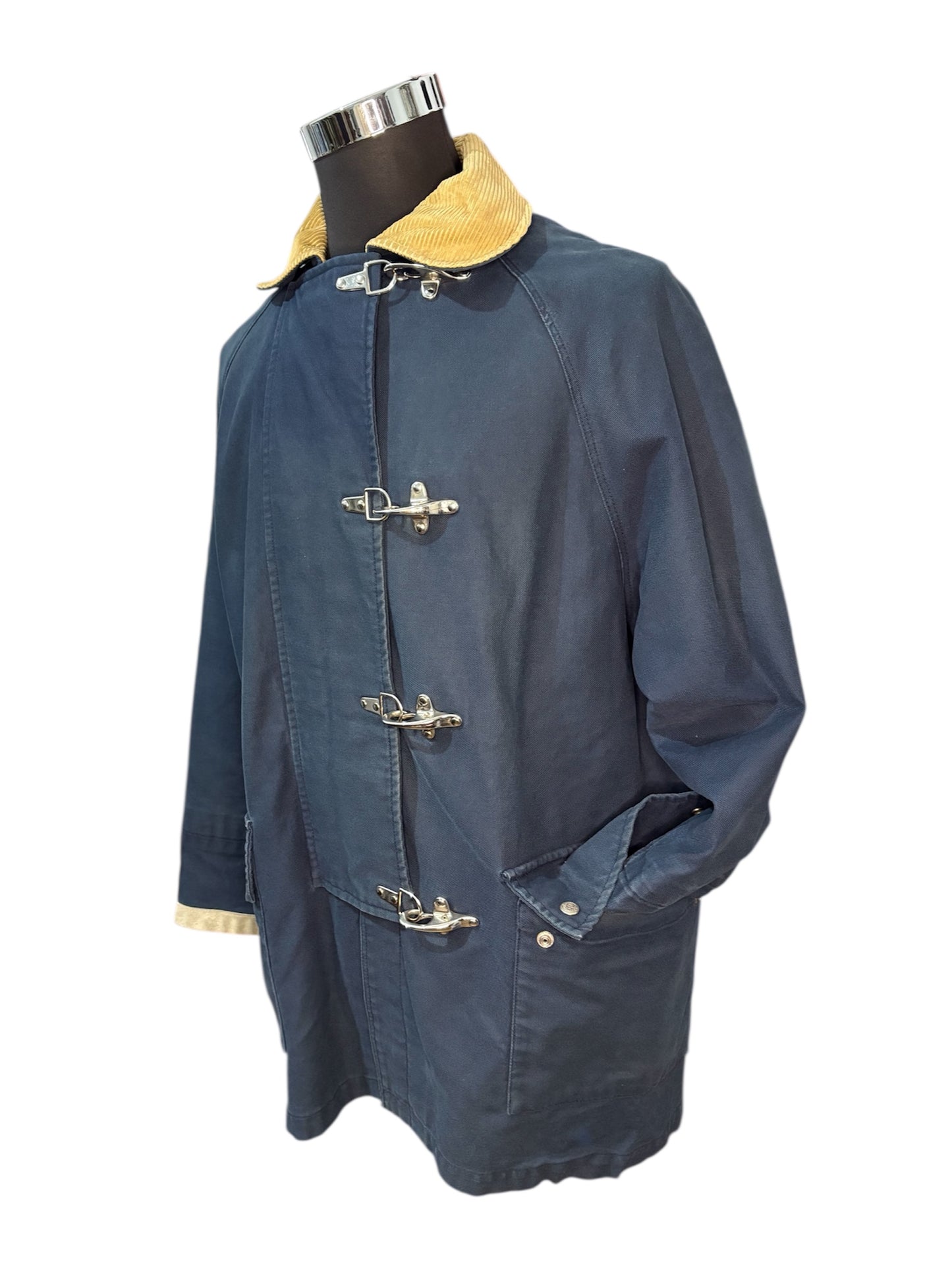 Giubbotto 4 Ganci con Colletto a Costine in Velluto - S/M -