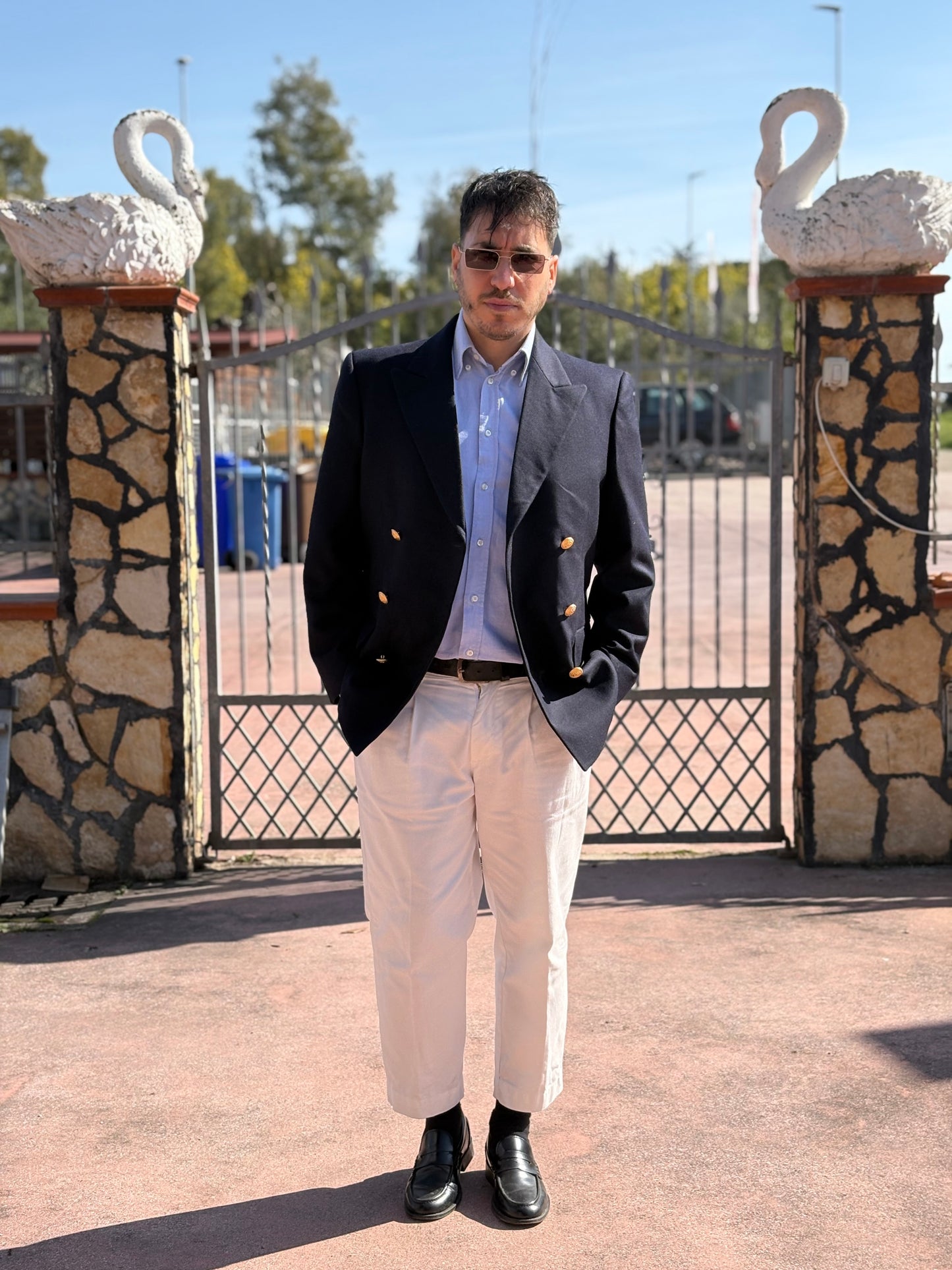 Giacca Doppio Petto in Lana Marina Militare P4 -M-