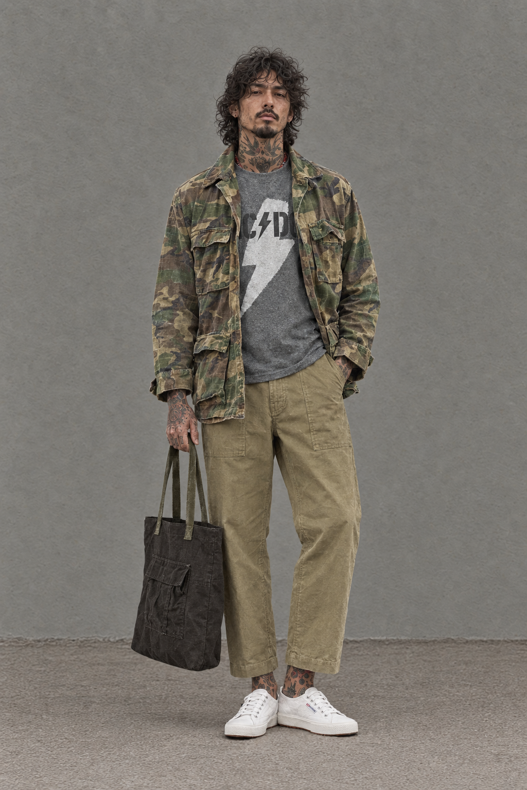 Tropical Jacket USMC ERDL Vietnam Era 70’s - M/L -