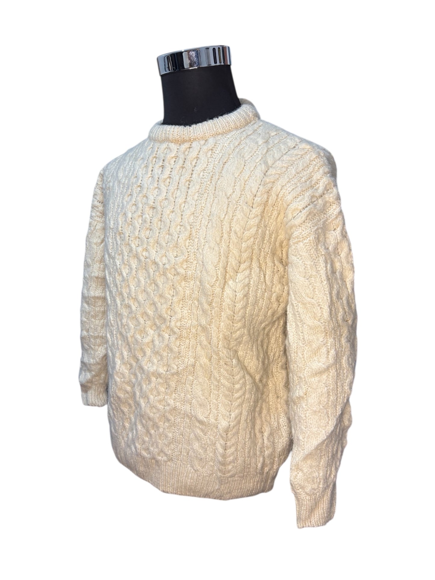 Maglione in Lana Fisherman Aran - S/M -