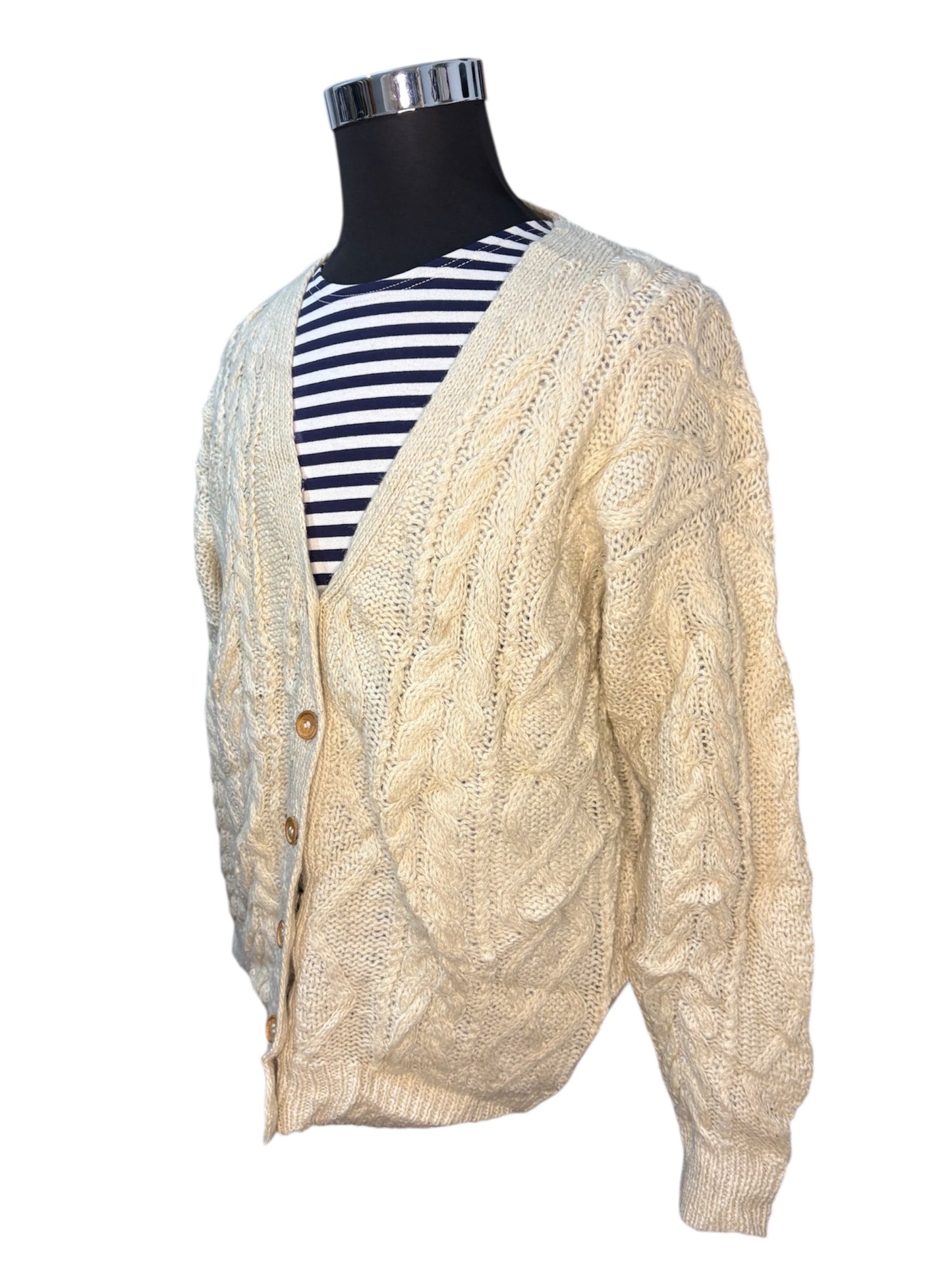Cardigan in Lana Fisherman Aran - M/L -