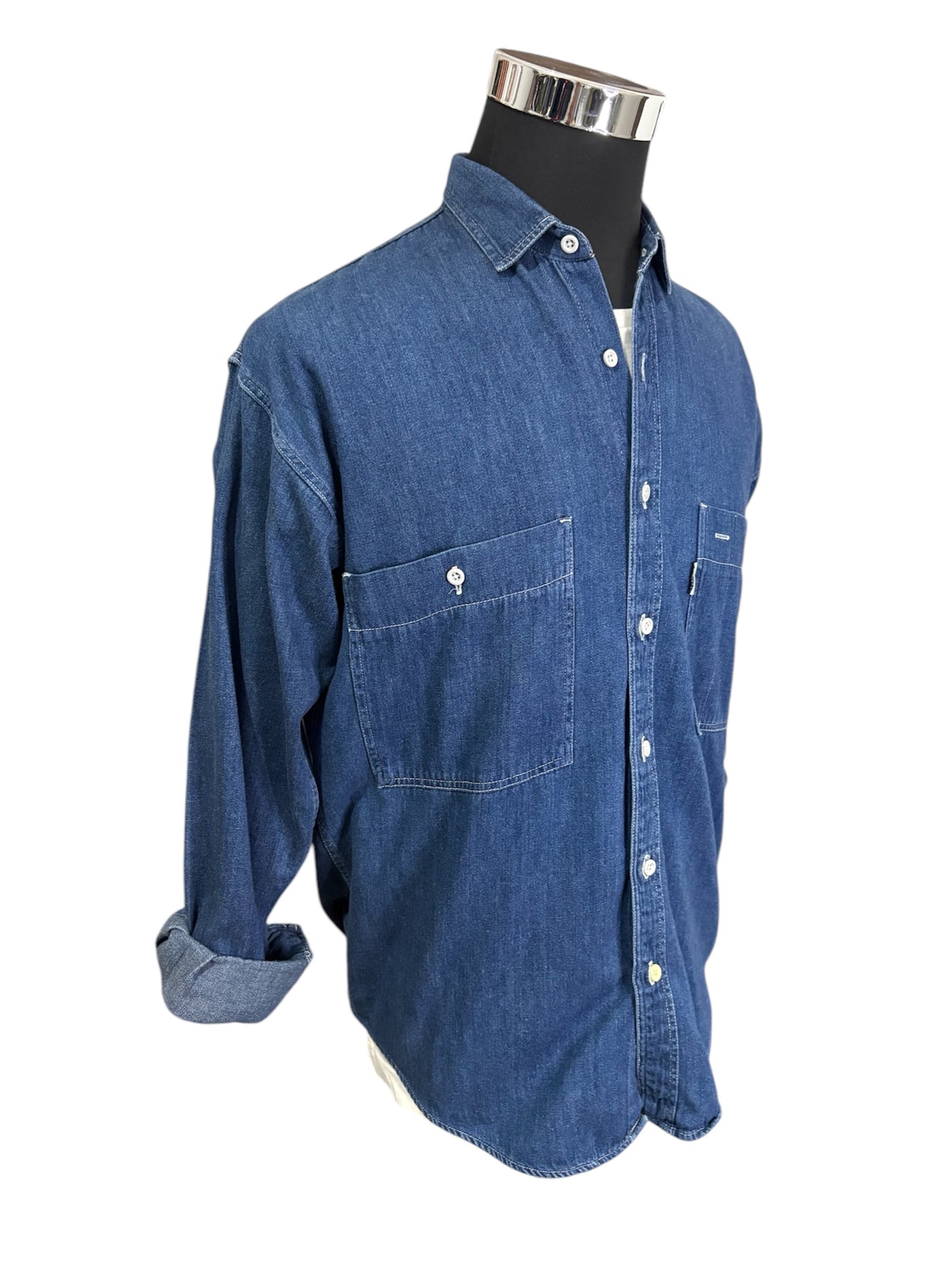 Camicia Jeans 80/90 Vintage -L-