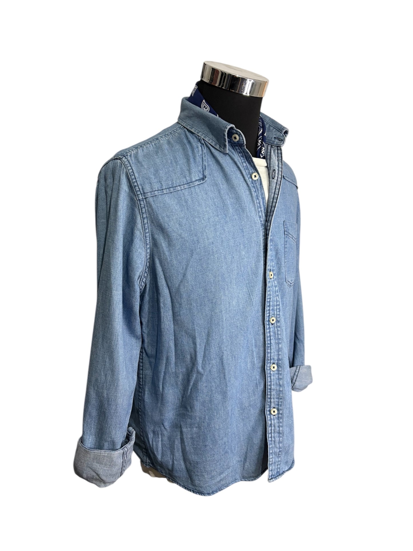 Camicia Jeans Western 80/90 Vintage - M-