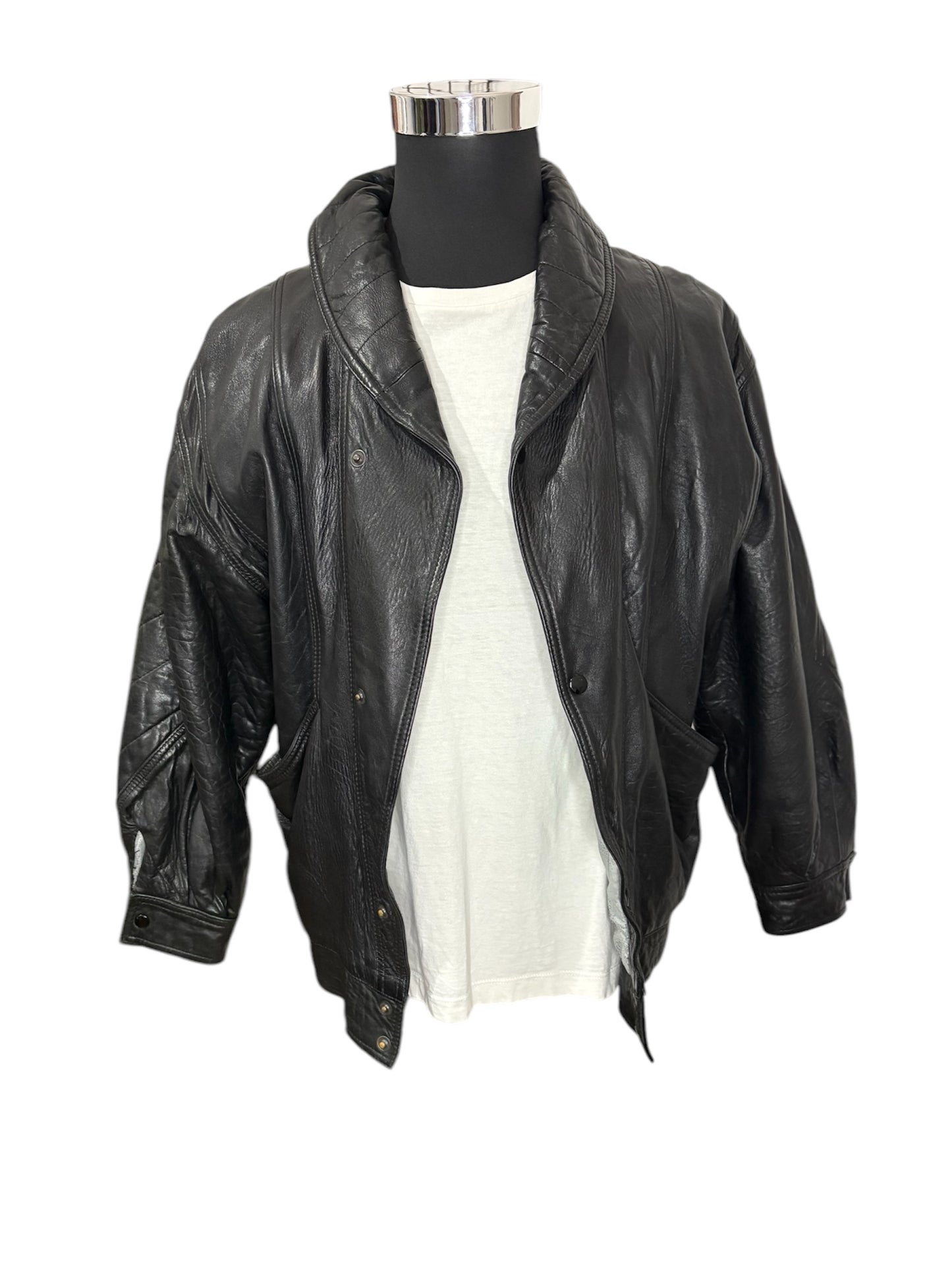 Giubbino pelle 80/90 Vintage -M/L-