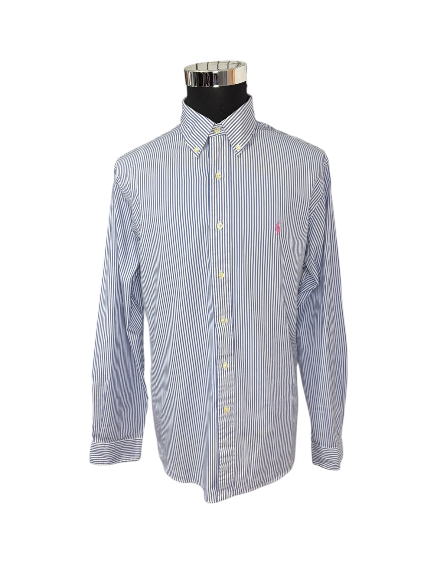 Camicia Ralph Lauren a Righe 80/90 -XL-