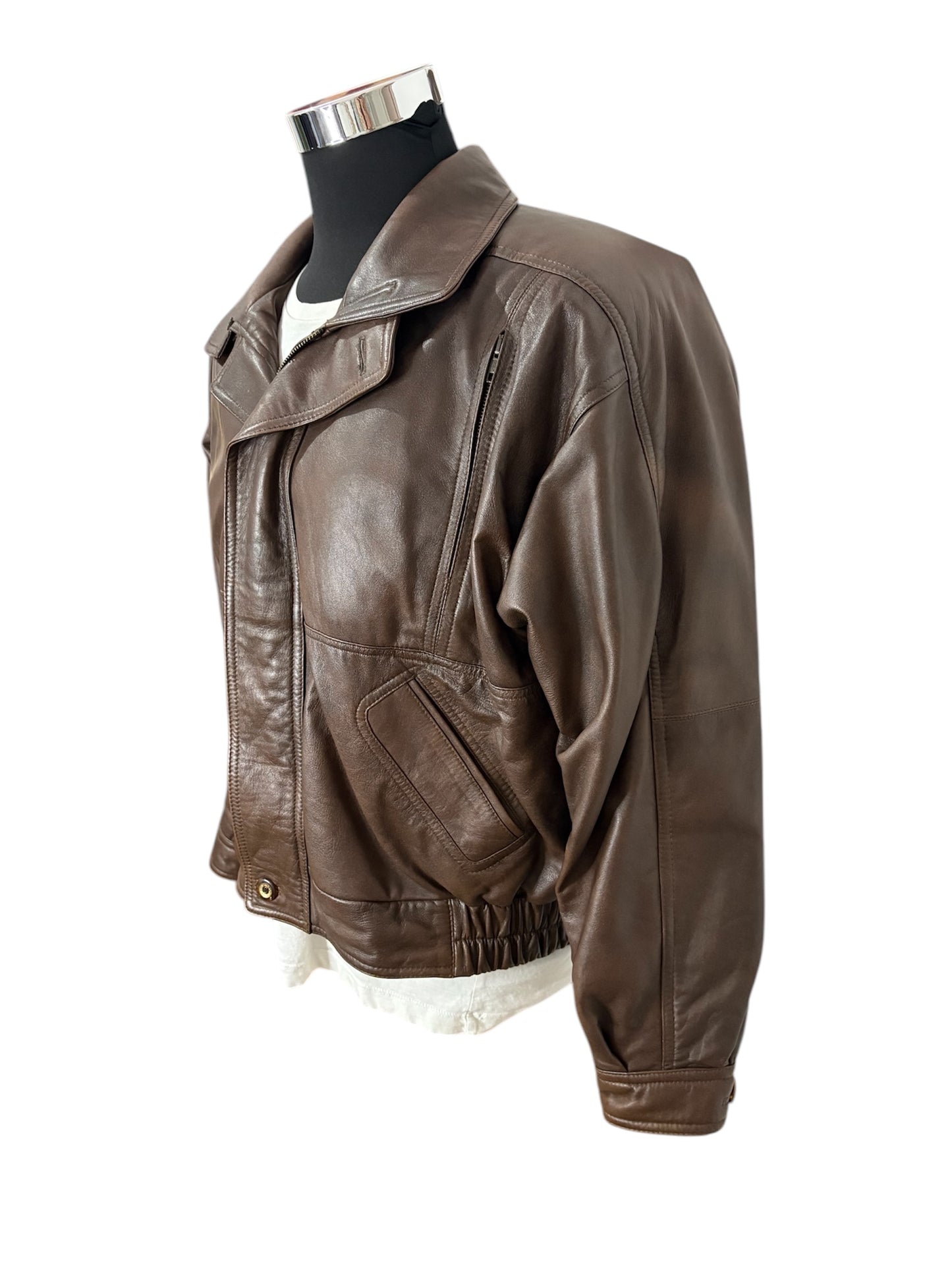 Giubbino Pelle 80/90 Vintage -M-