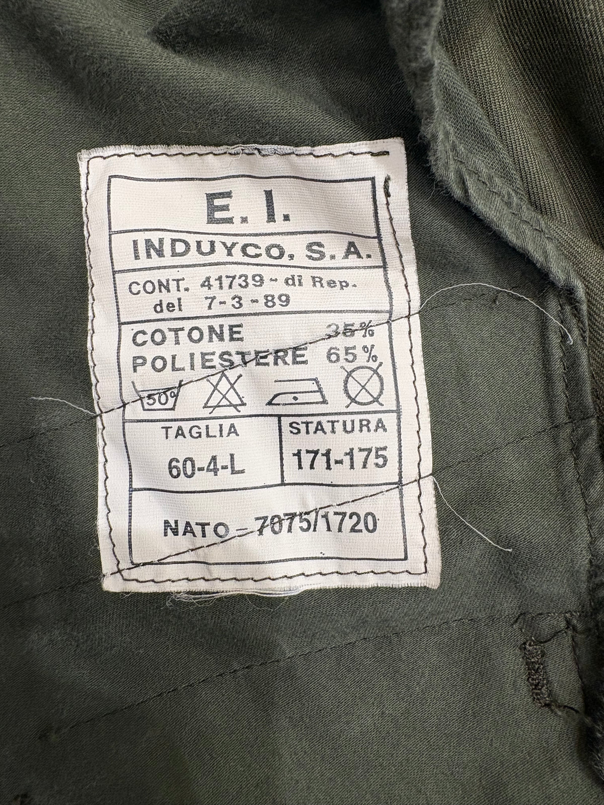 Field Jacket Esercito Italiano Roma anni 70/80 - L/XL -