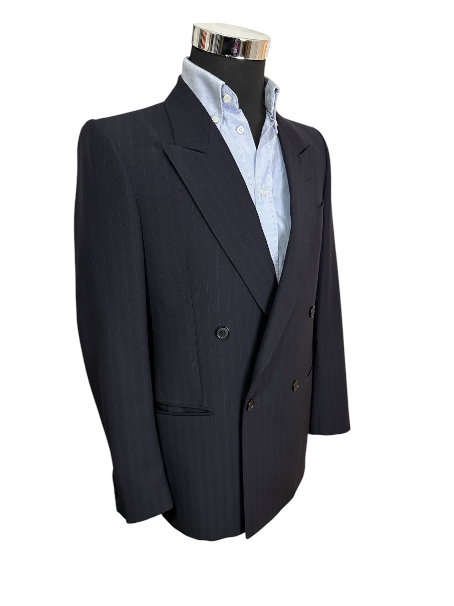 Giacca Doppio Petto Gessata 80/90 -M-