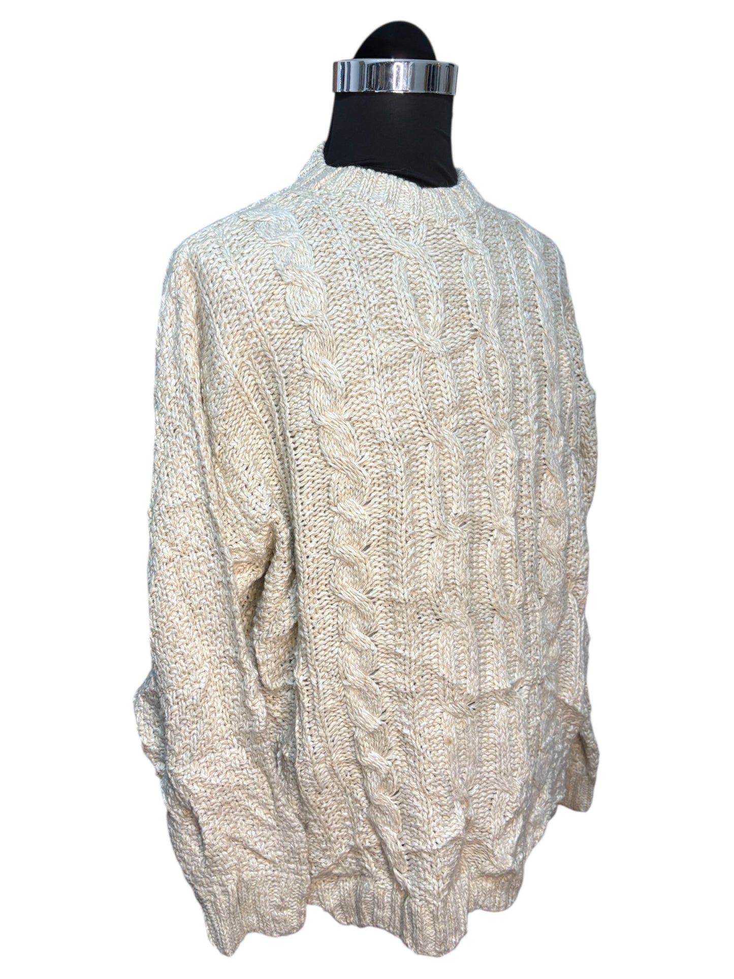 Maglione in Lana Fisherman Aran - L/XL -