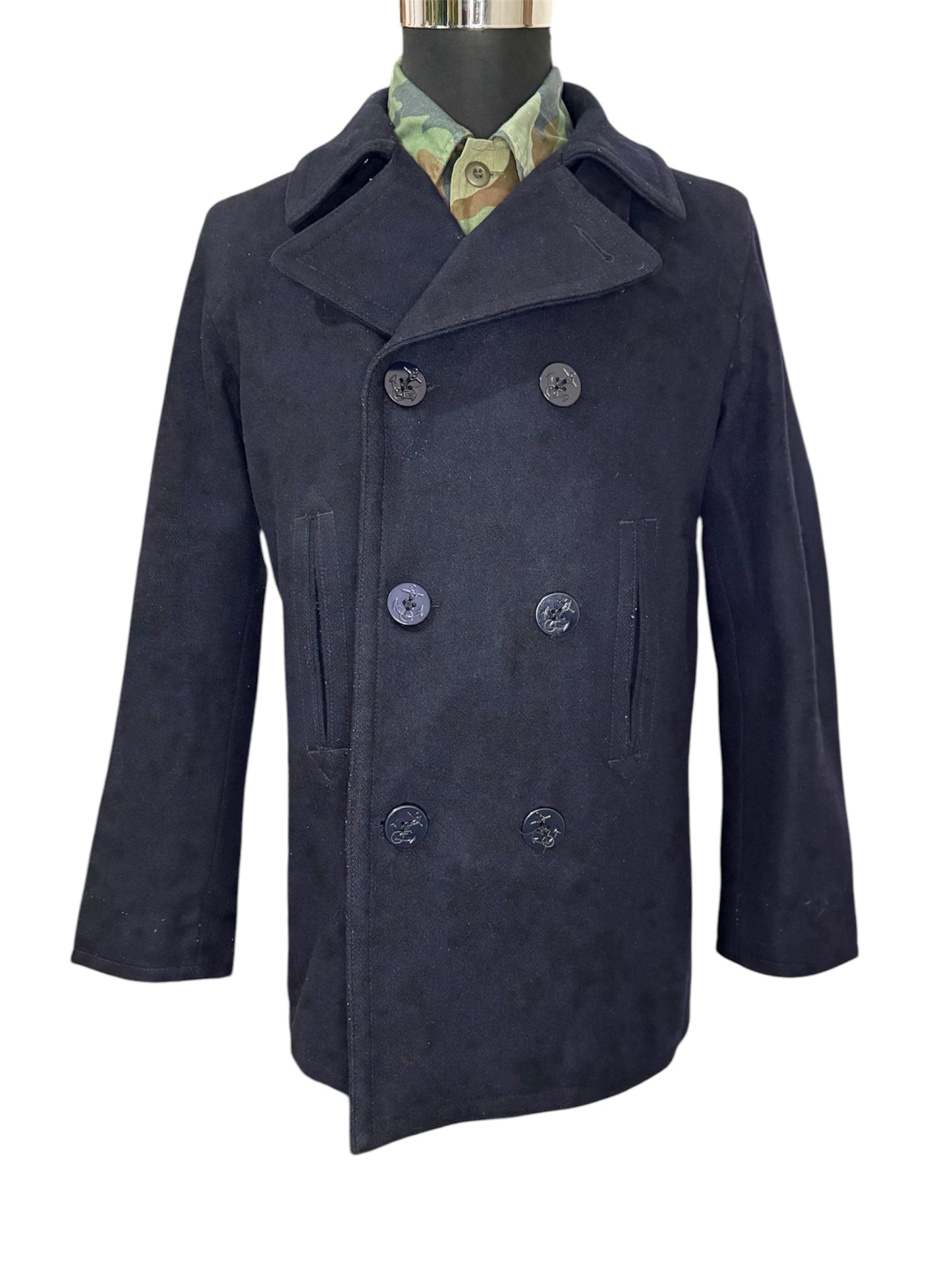 Cappotto Pea Coat U.S. Navy Marina Americana -M-
