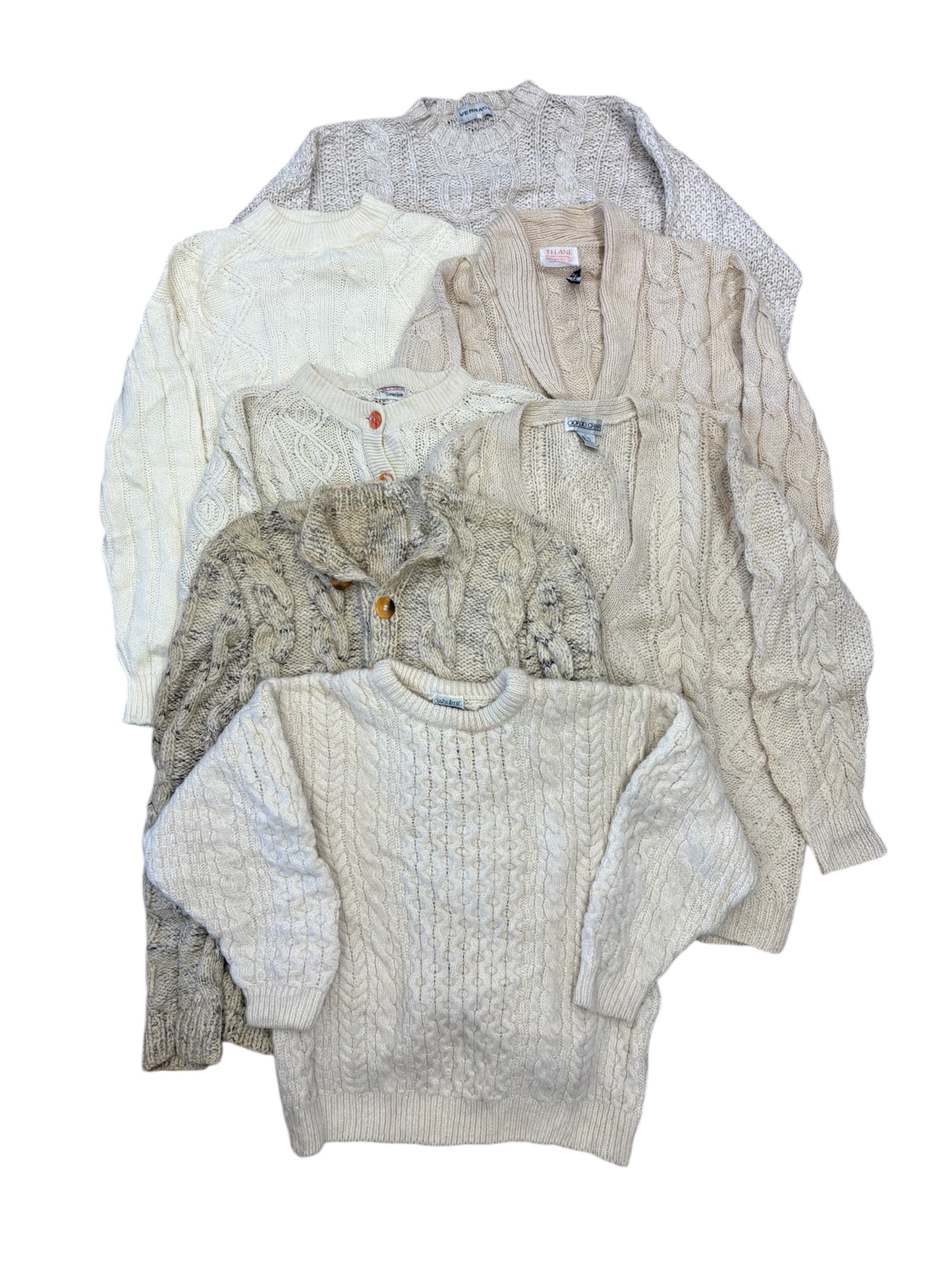 MAGLIONI FISHERMAN ARAN BOX - ORIGINALE VINTAGE