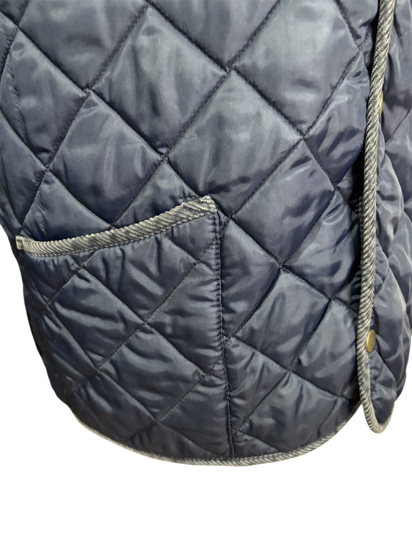 Giacca Trapuntata con Colletto a Costine in Velluto 80/90 -S-