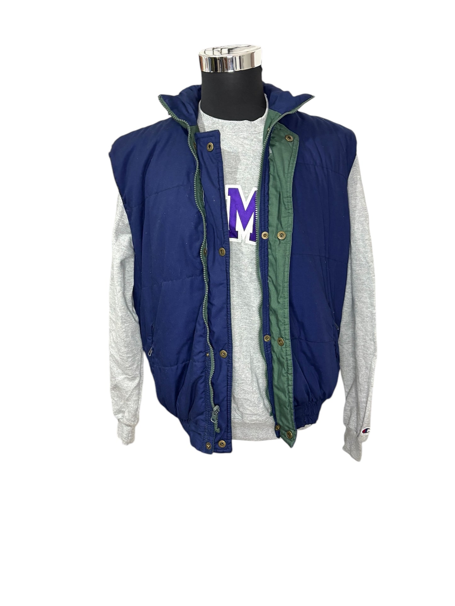 Gilet Imbottito Double Face 80/90 Vintage -M/L-