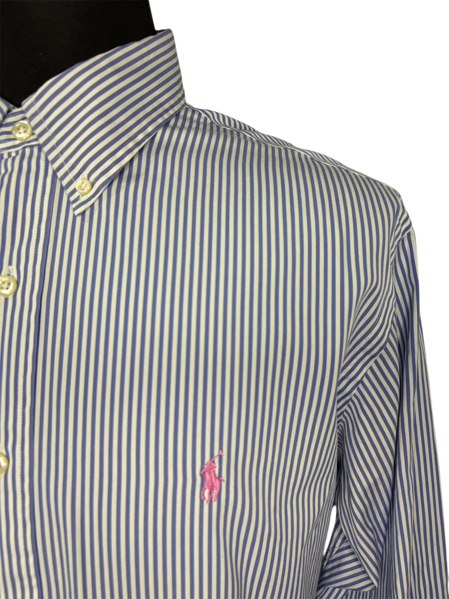 Camicia Ralph Lauren a Righe 80/90 -XL-