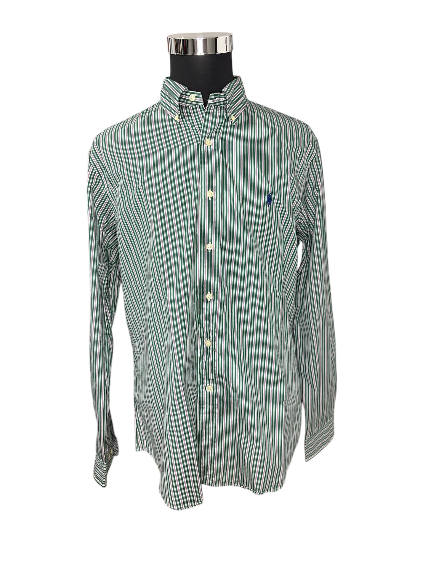 Camicia Ralph Lauren a Righe 80/90 -XL-