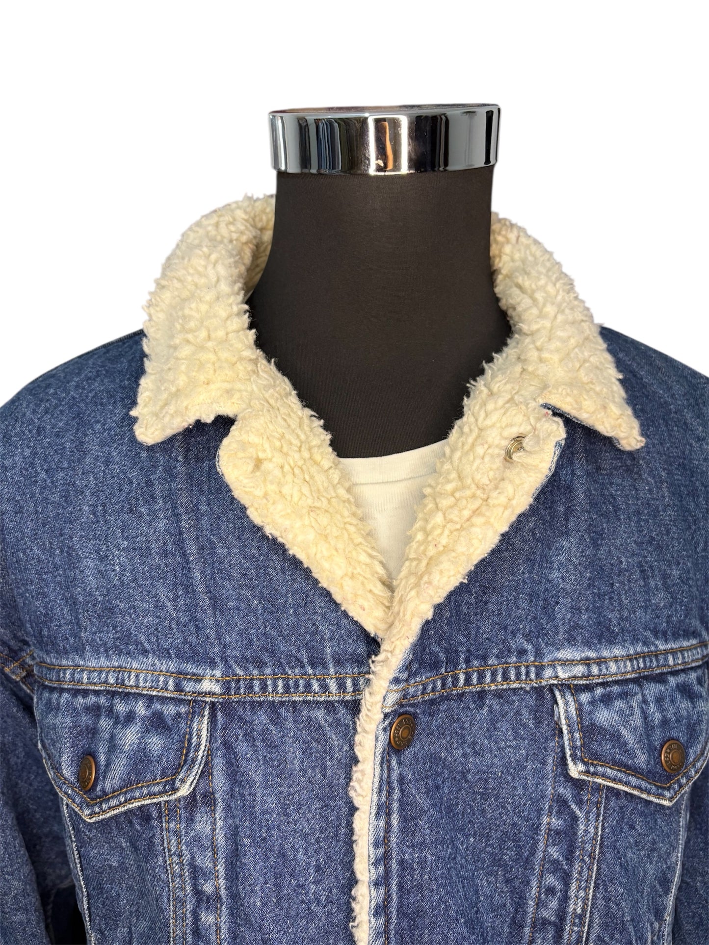 Giubbino Jeans Sherpa 90’s - L -