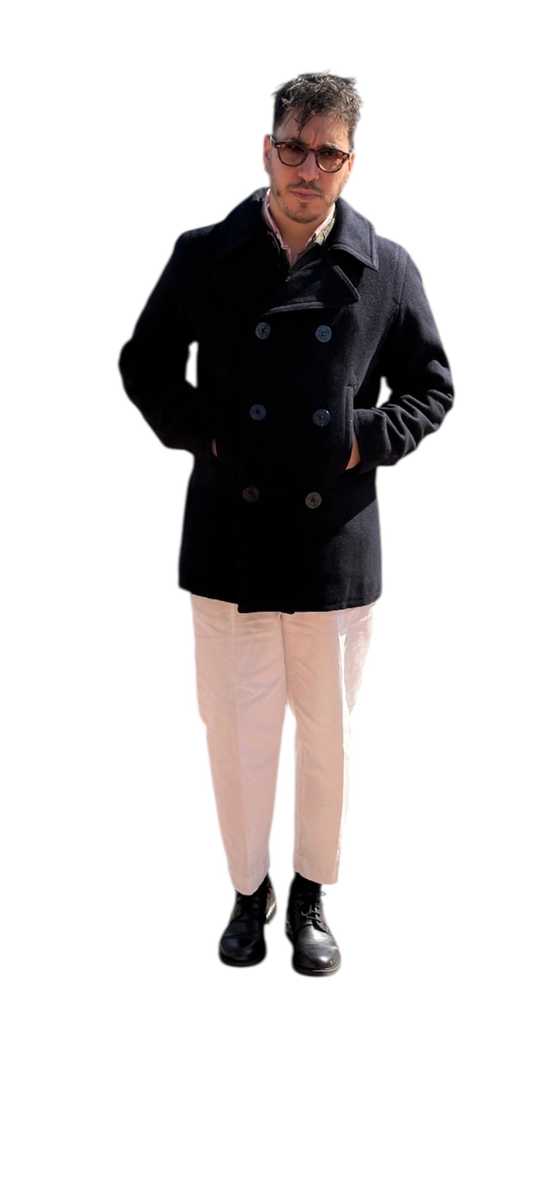 Cappotto Pea Coat US Navy -S/M-