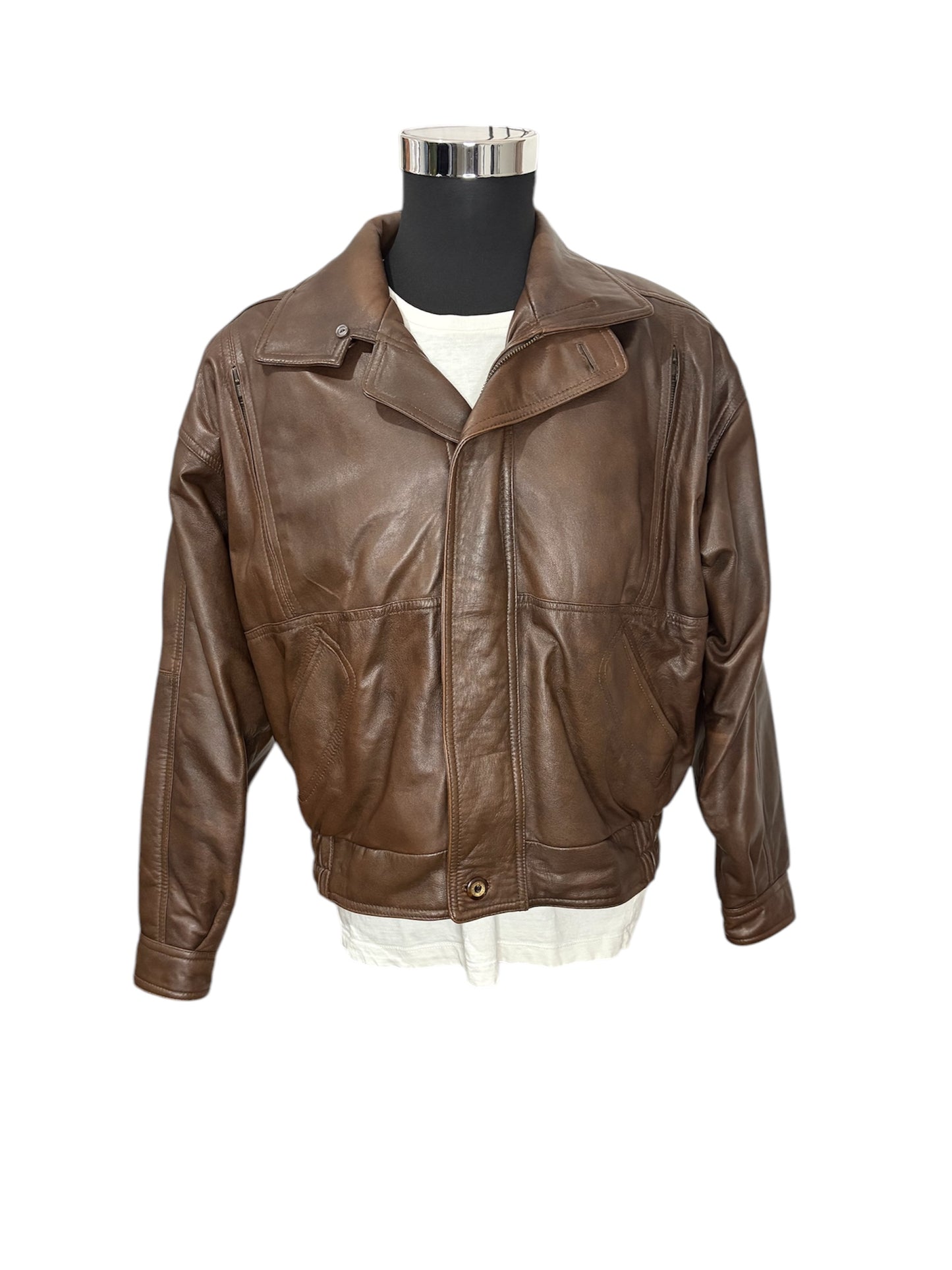 Giubbino Pelle 80/90 Vintage -M-