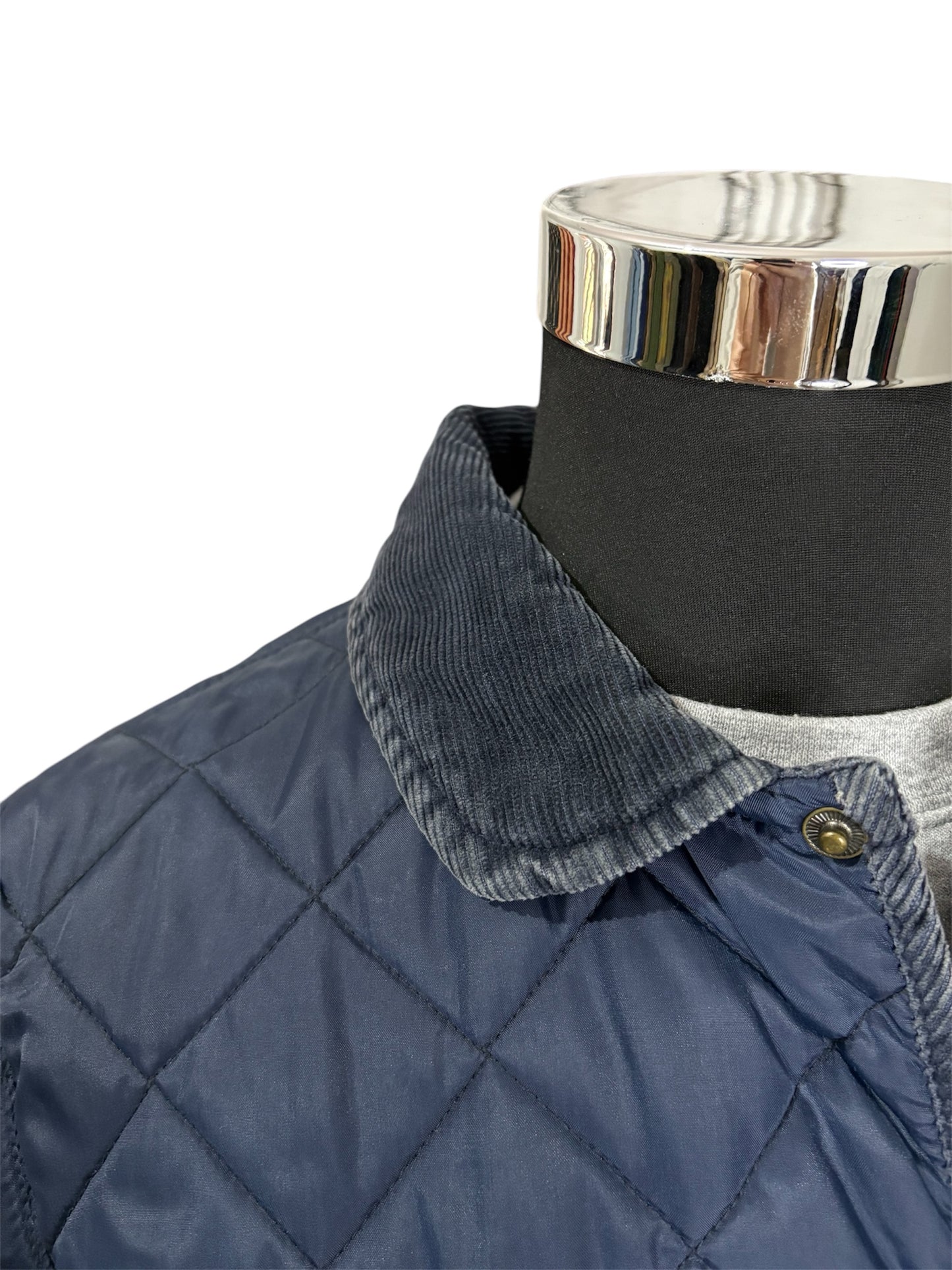 Giacca Trapuntata con Colletto a Costine in Velluto 80/90 -S-