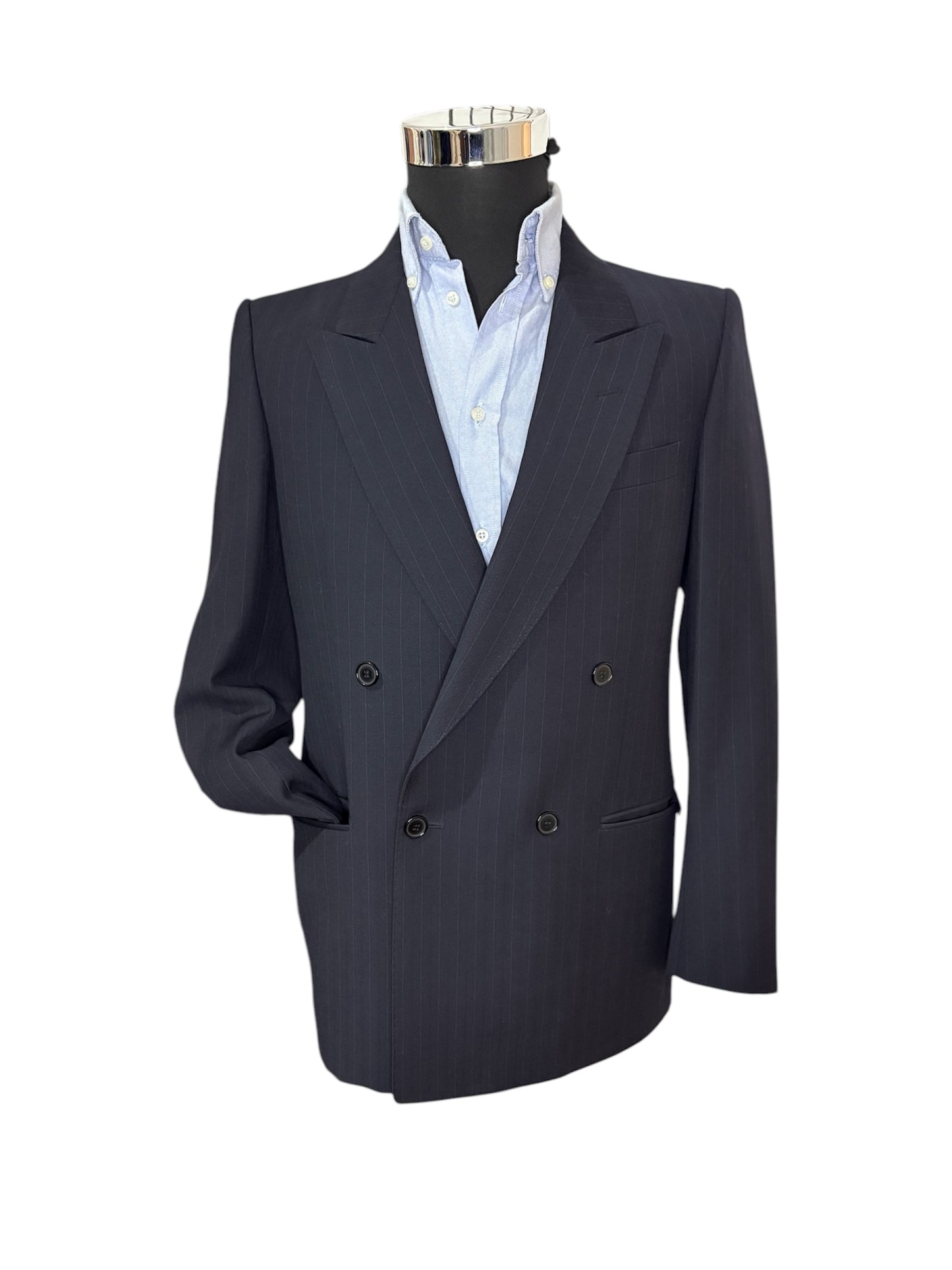 Giacca Doppio Petto Gessata 80/90 -M-